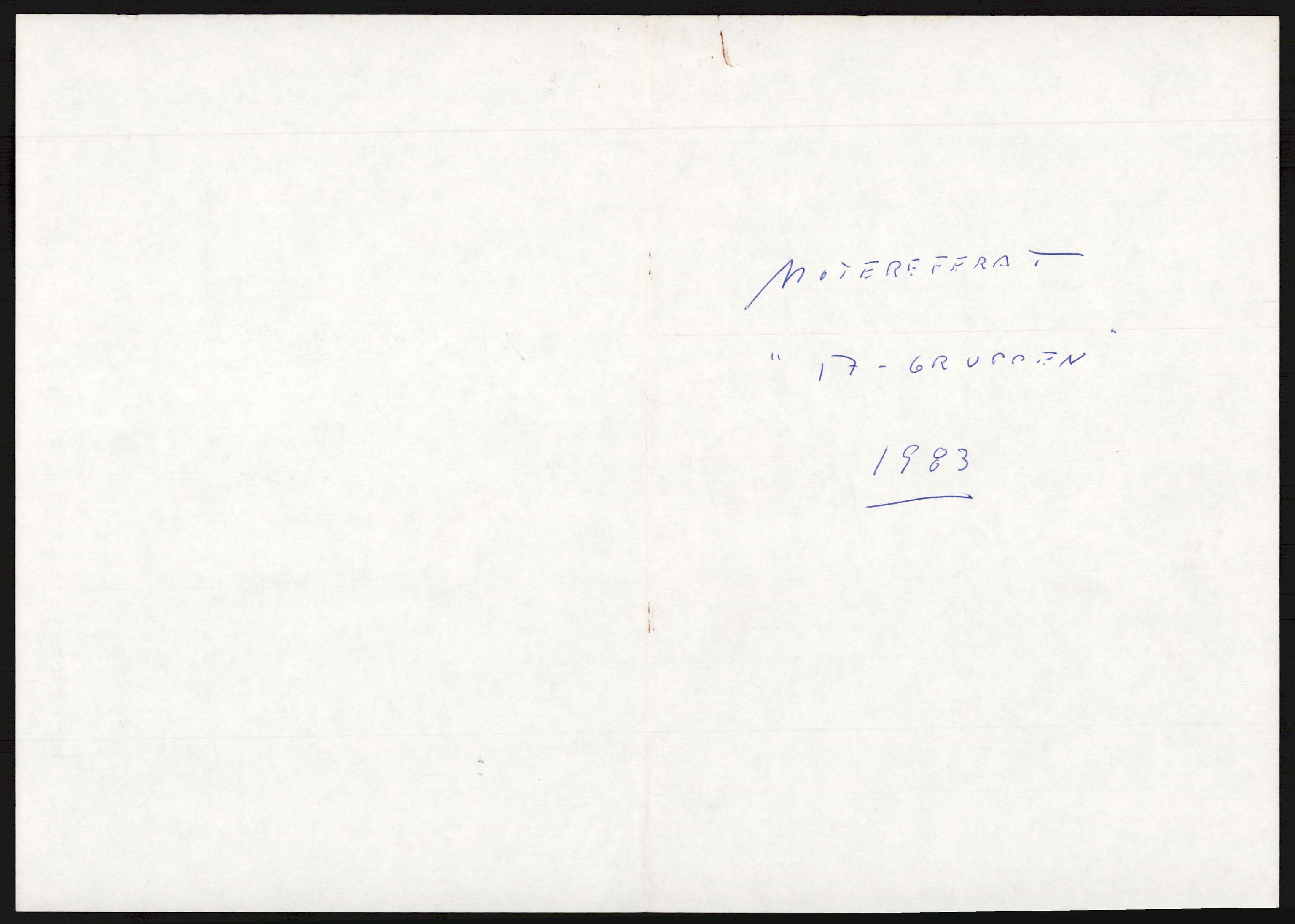 "17-Gruppen Kina", AV/RA-PA-1688/A/L0001: Møtereferater, 1979-1986, p. 27