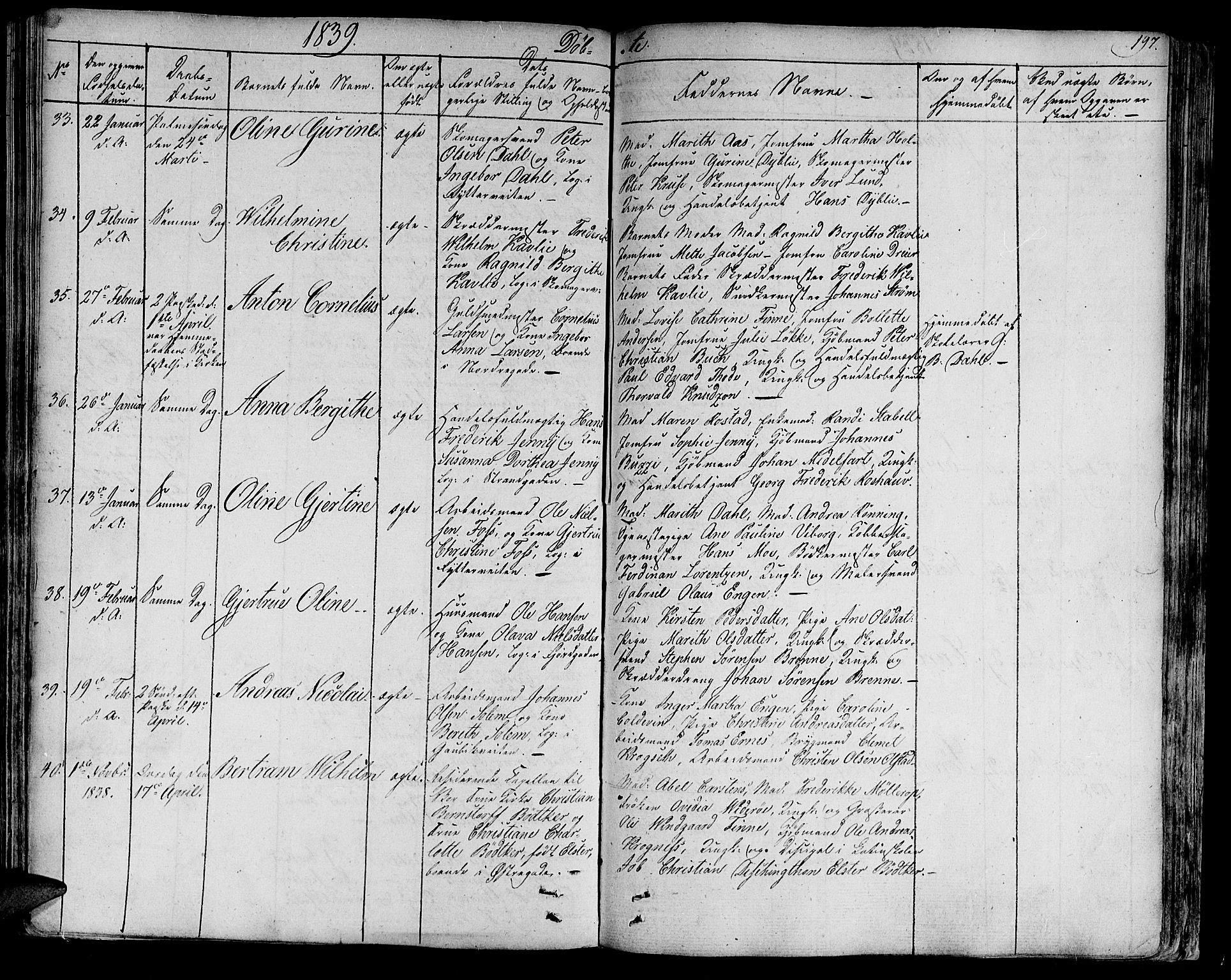 Ministerialprotokoller, klokkerbøker og fødselsregistre - Sør-Trøndelag, AV/SAT-A-1456/602/L0108: Parish register (official) no. 602A06, 1821-1839, p. 197