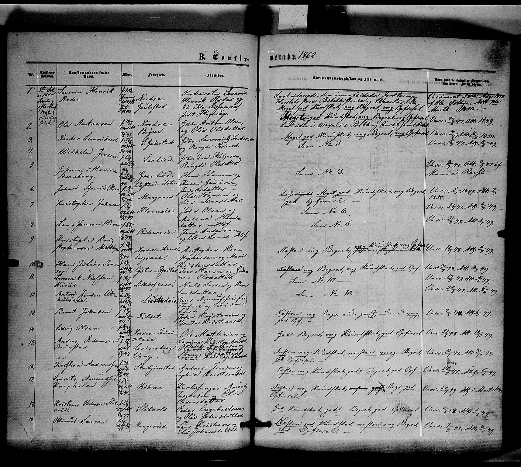 Romedal prestekontor, SAH/PREST-004/K/L0005: Parish register (official) no. 5, 1862-1874, p. 140