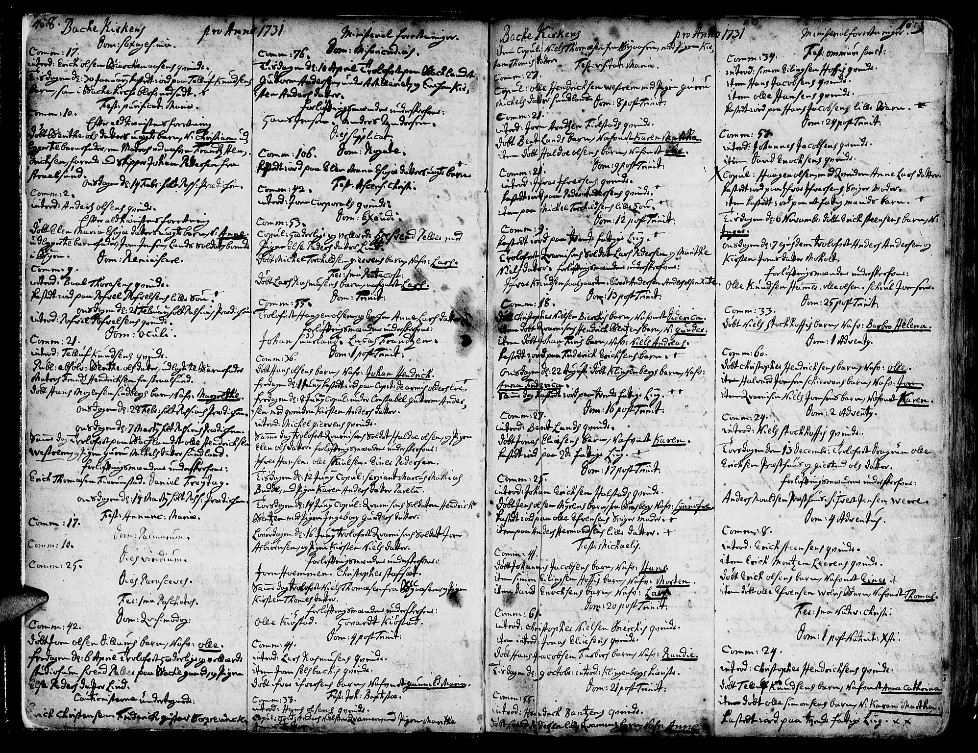 Ministerialprotokoller, klokkerbøker og fødselsregistre - Sør-Trøndelag, SAT/A-1456/606/L0276: Parish register (official) no. 606A01 /2, 1727-1779, p. 8-9