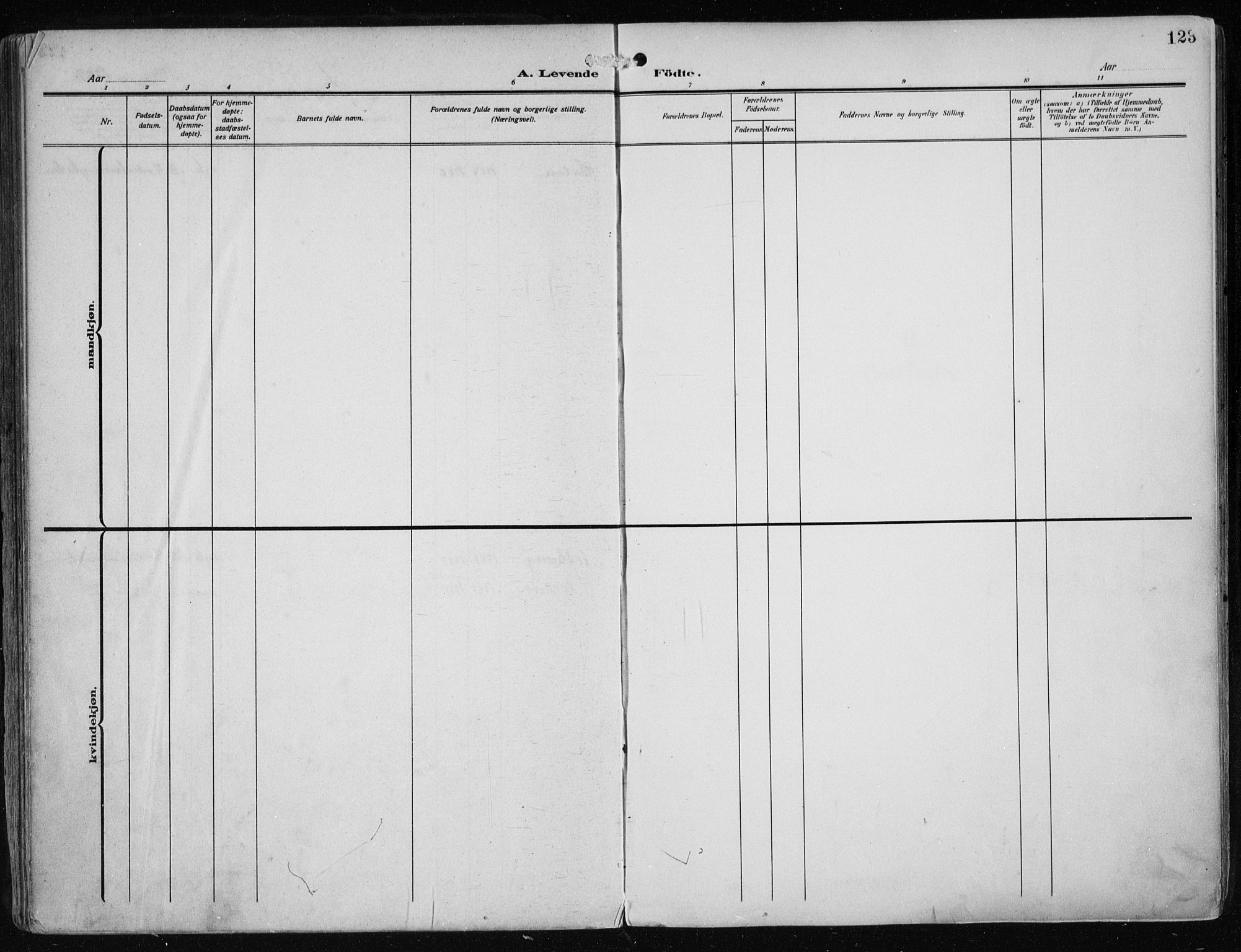 Haugesund sokneprestkontor, SAST/A -101863/H/Ha/Haa/L0010: Parish register (official) no. A 10, 1909-1935, p. 123