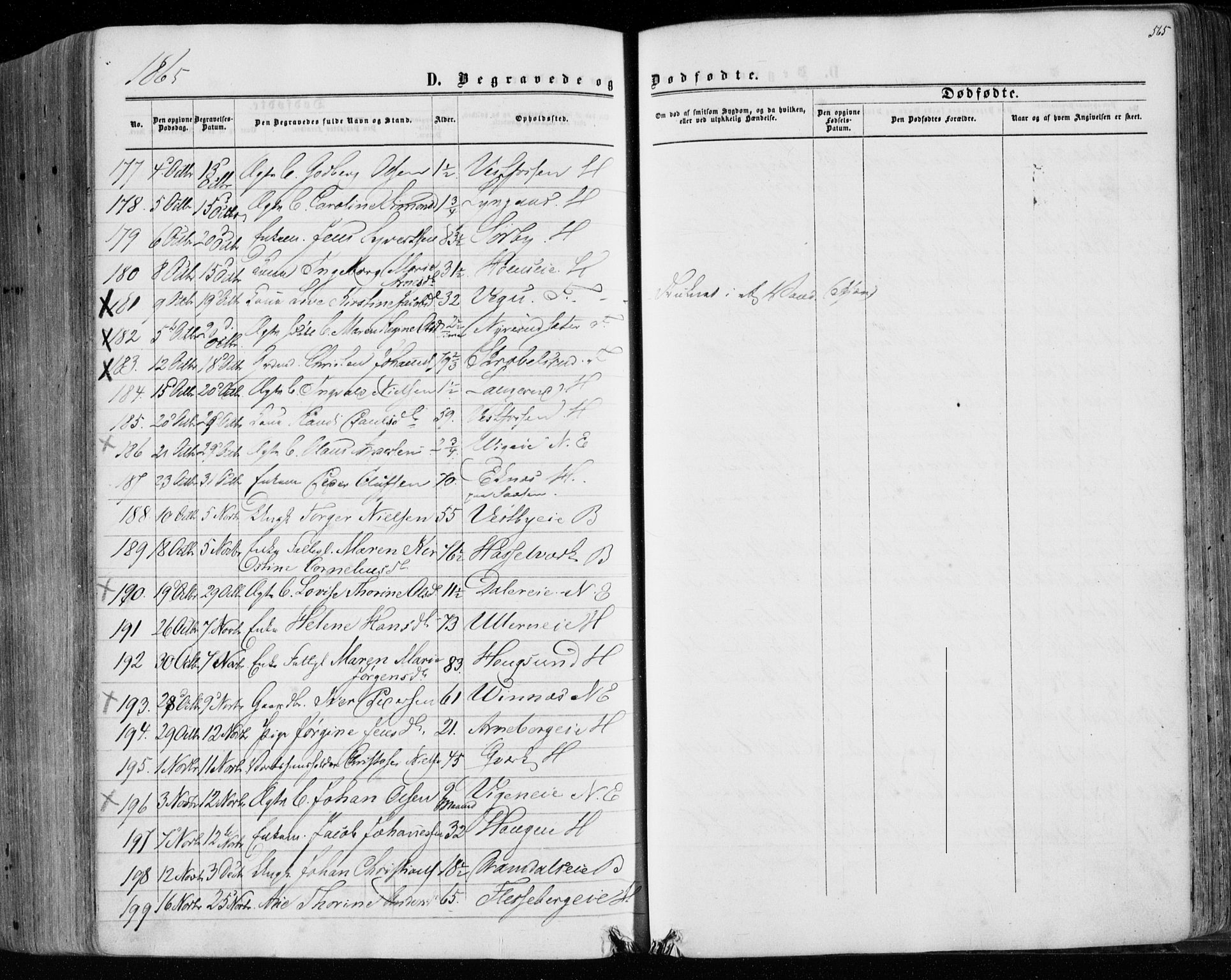 Eiker kirkebøker, AV/SAKO-A-4/F/Fa/L0016: Parish register (official) no. I 16, 1860-1868, p. 565