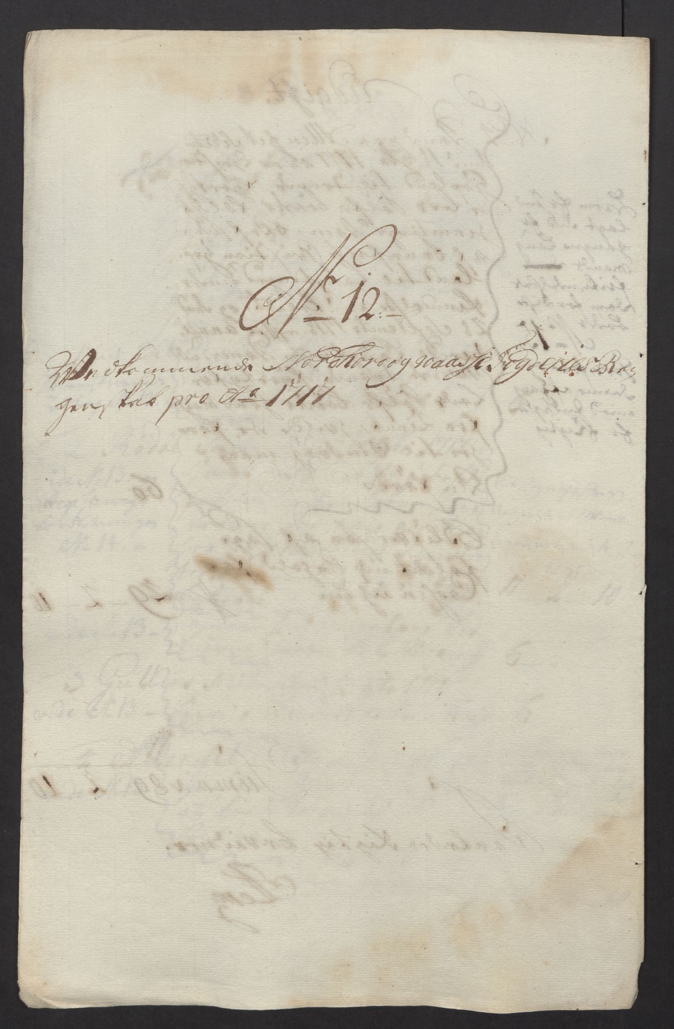 Rentekammeret inntil 1814, Reviderte regnskaper, Fogderegnskap, RA/EA-4092/R51/L3201: Fogderegnskap Nordhordland og Voss, 1717, p. 64