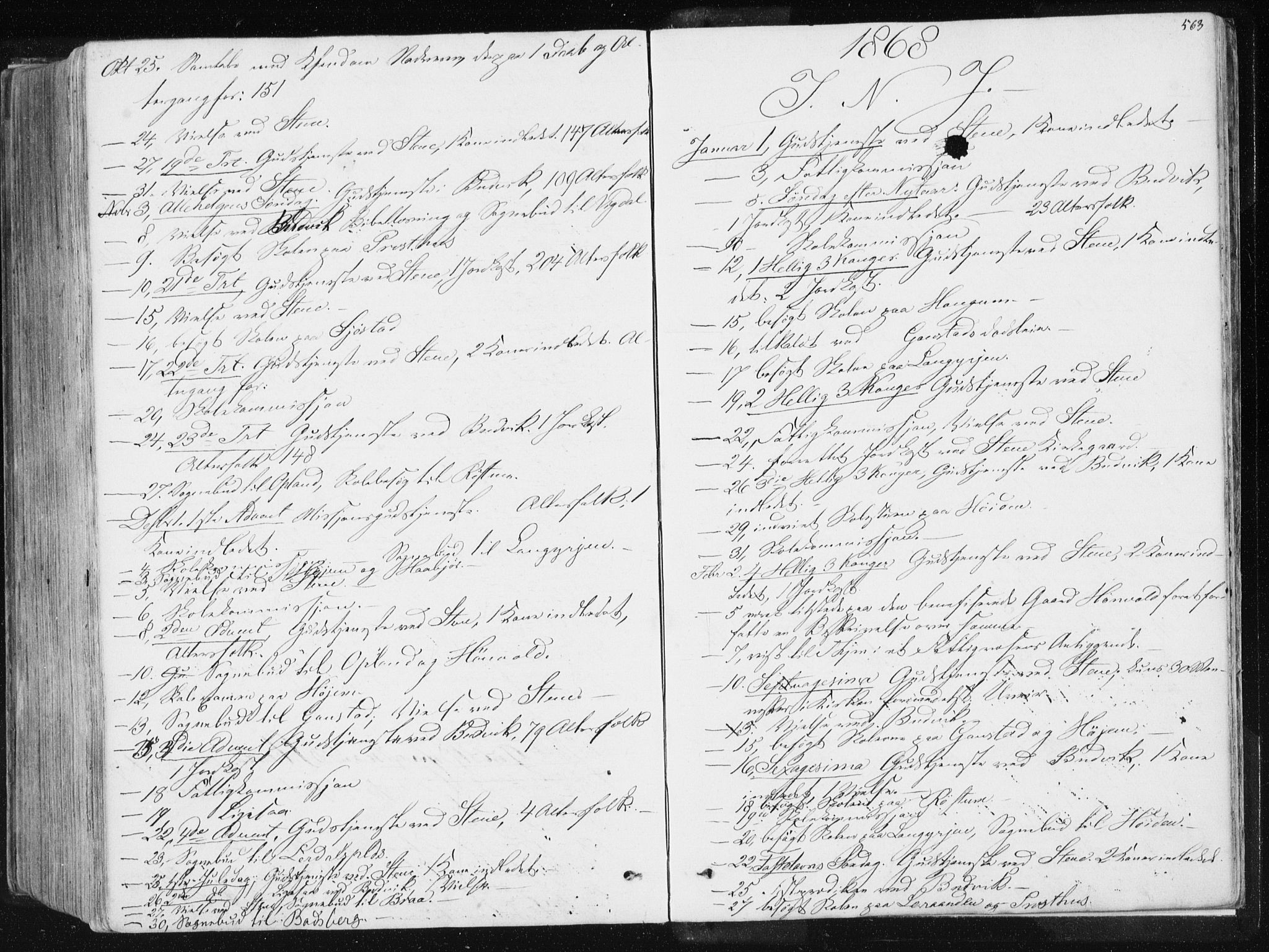 Ministerialprotokoller, klokkerbøker og fødselsregistre - Sør-Trøndelag, SAT/A-1456/612/L0377: Parish register (official) no. 612A09, 1859-1877, p. 563