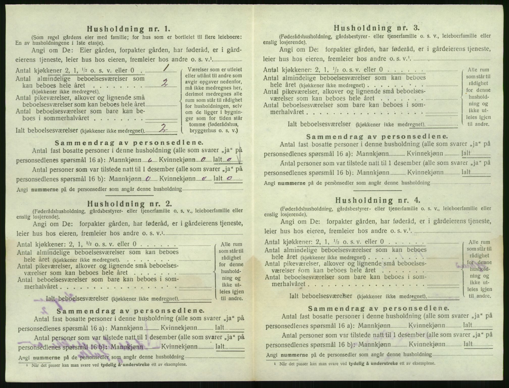 SAK, 1920 census for Froland, 1920, p. 910