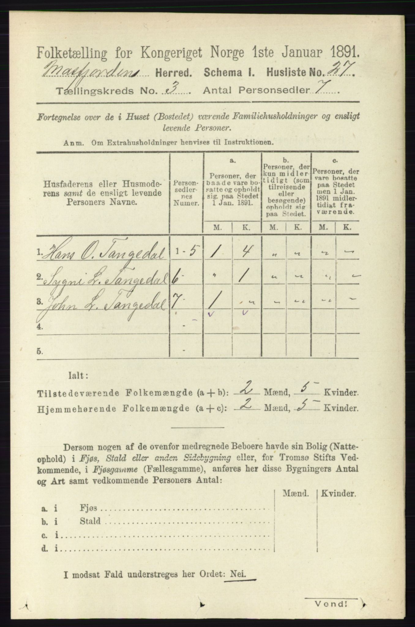 RA, 1891 census for 1266 Masfjorden, 1891, p. 522