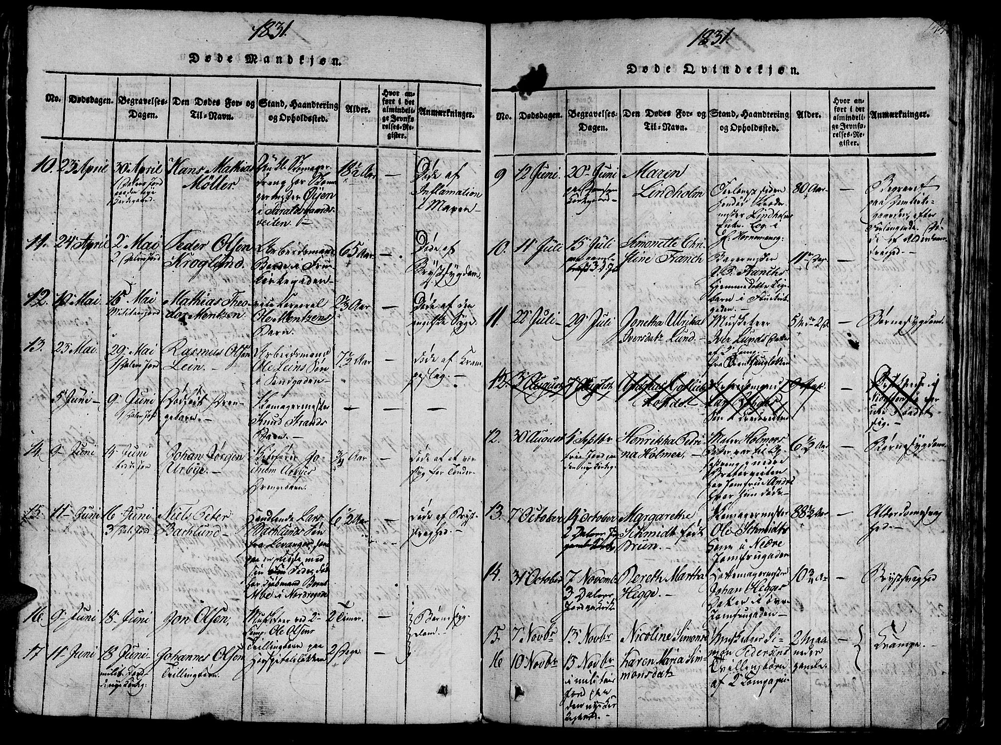 Ministerialprotokoller, klokkerbøker og fødselsregistre - Sør-Trøndelag, SAT/A-1456/602/L0135: Parish register (copy) no. 602C03, 1815-1832, p. 144