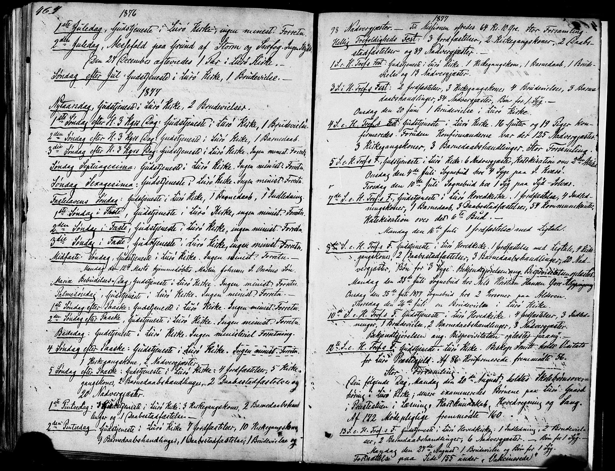 Ministerialprotokoller, klokkerbøker og fødselsregistre - Nordland, SAT/A-1459/839/L0567: Parish register (official) no. 839A04, 1863-1879, p. 464