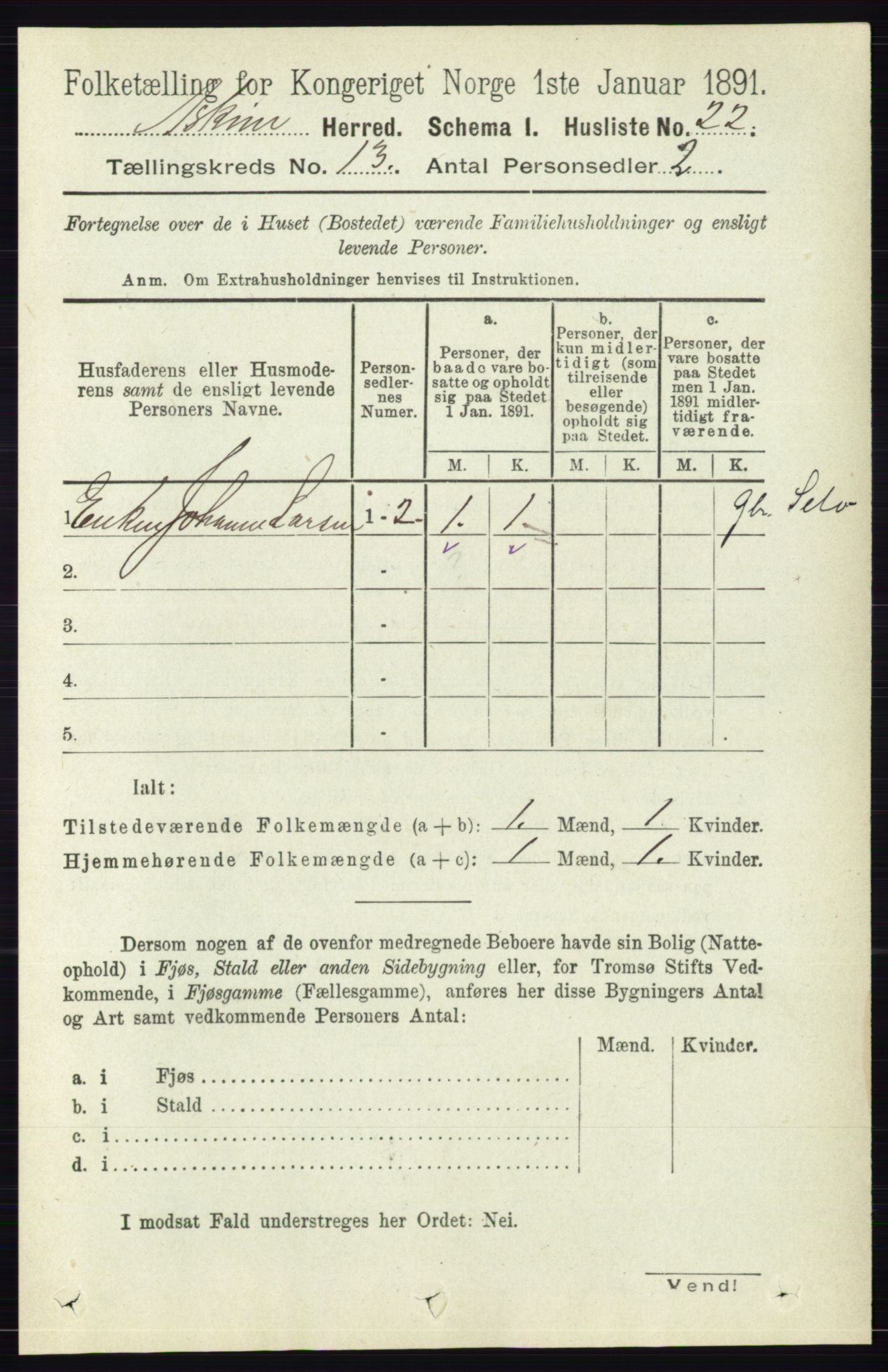 RA, 1891 census for 0124 Askim, 1891, p. 2032