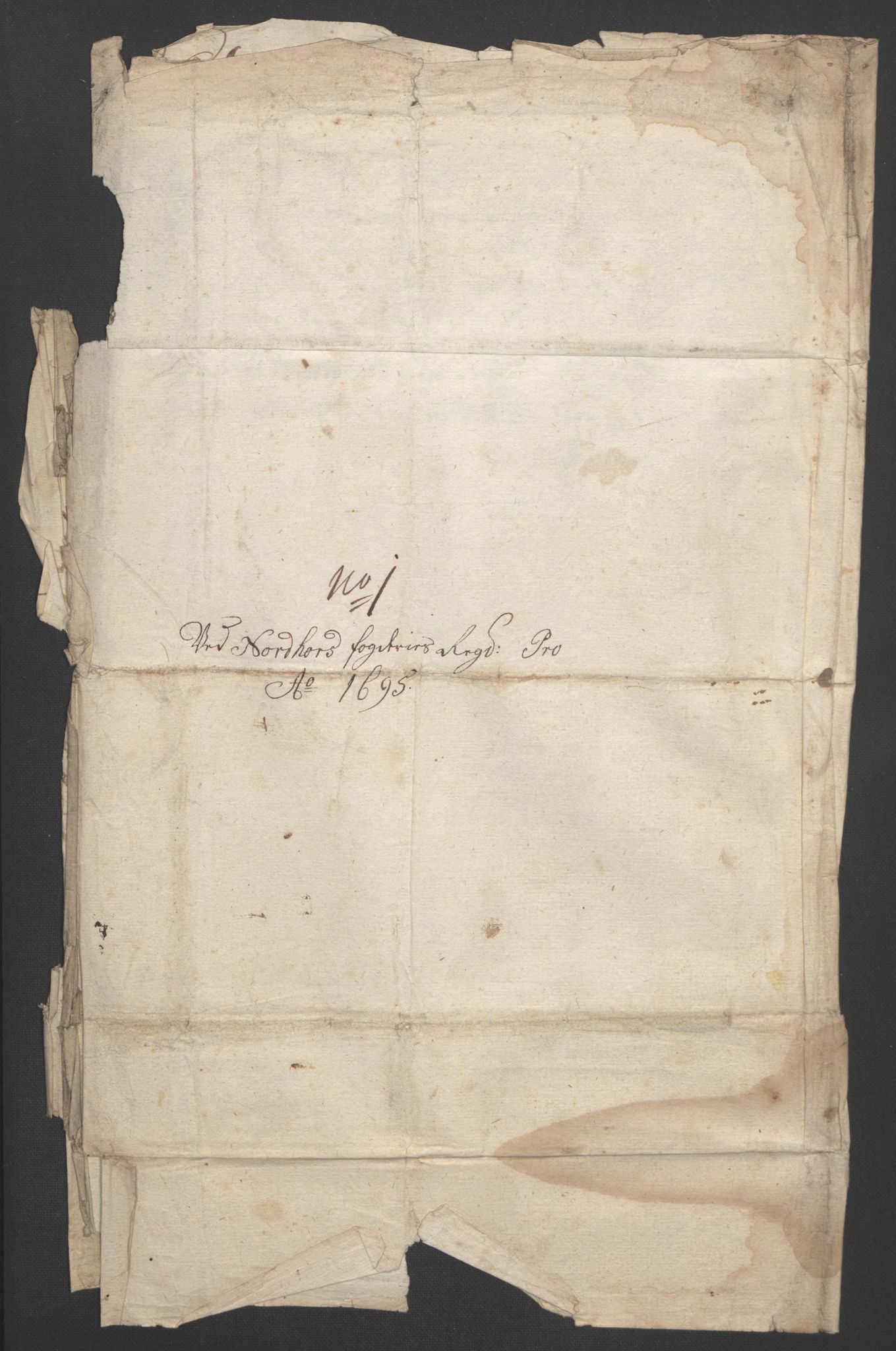 Rentekammeret inntil 1814, Reviderte regnskaper, Fogderegnskap, AV/RA-EA-4092/R51/L3183: Fogderegnskap Nordhordland og Voss, 1695-1697, p. 118