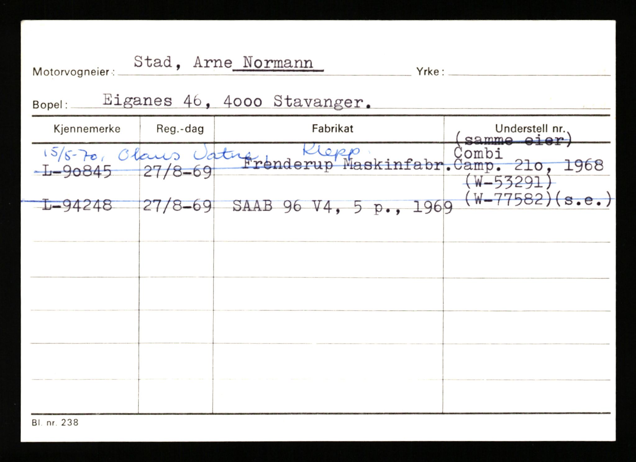 Stavanger trafikkstasjon, SAST/A-101942/0/H/L0035: Smith - Stavland, 1930-1971, p. 1416