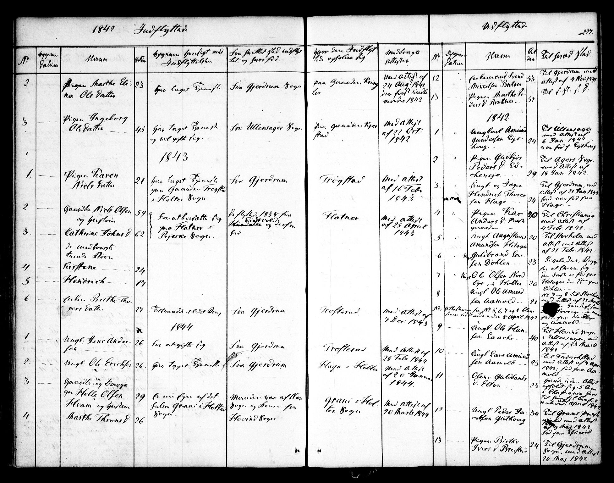 Nannestad prestekontor Kirkebøker, AV/SAO-A-10414a/F/Fa/L0010: Parish register (official) no. I 10, 1840-1850, p. 277