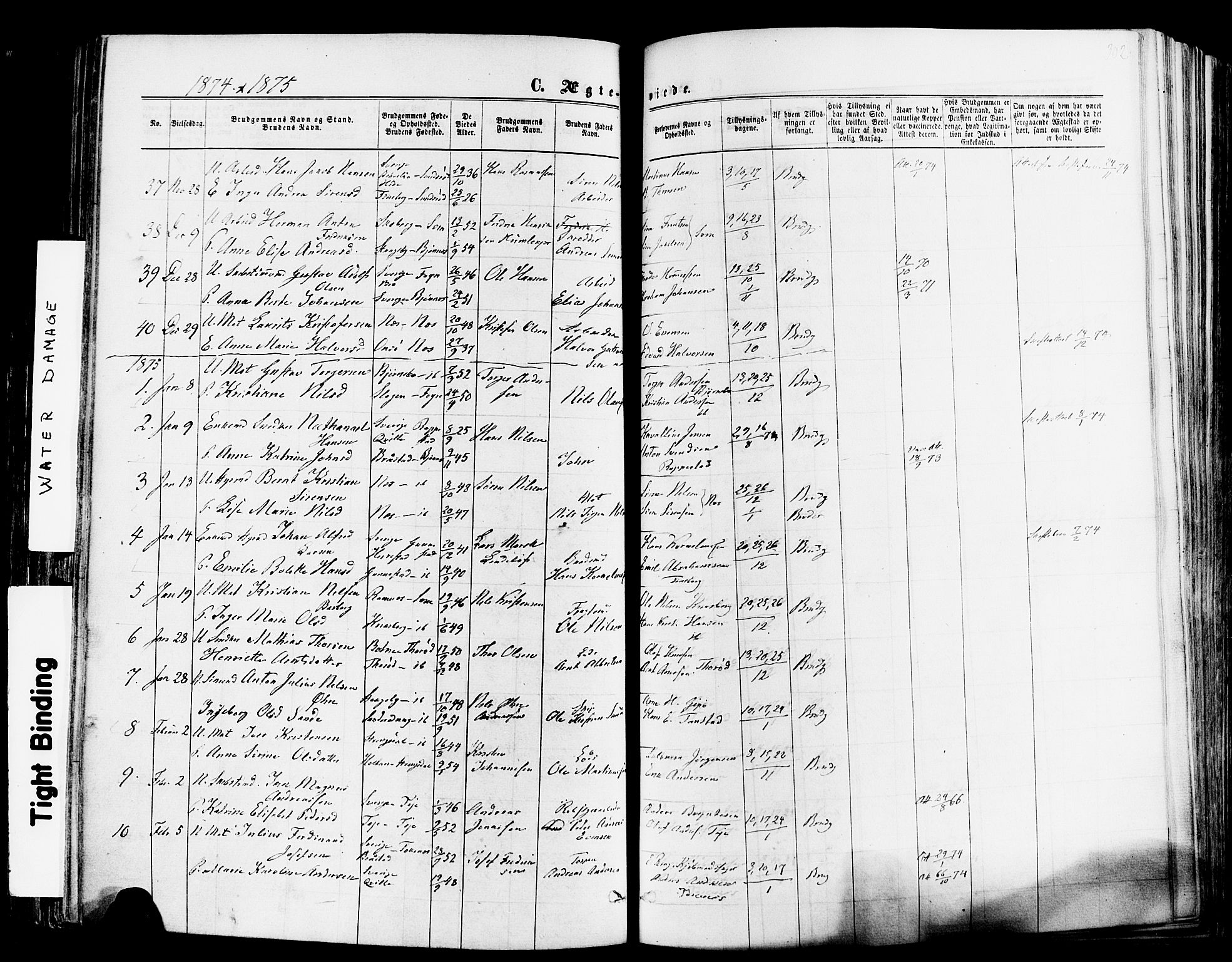 Nøtterøy kirkebøker, SAKO/A-354/F/Fa/L0007: Parish register (official) no. I 7, 1865-1877, p. 302