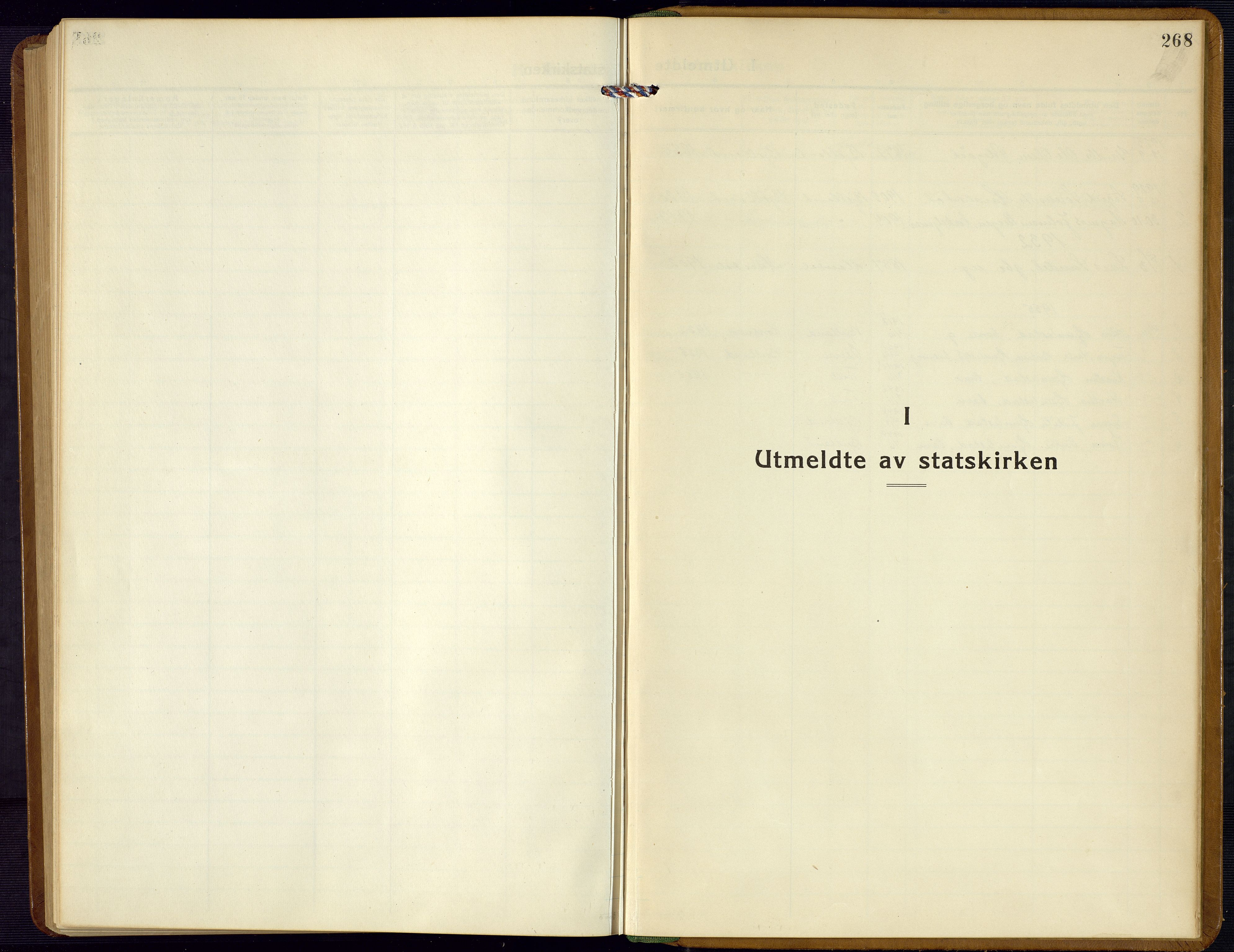 Bjelland sokneprestkontor, SAK/1111-0005/F/Fb/Fba/L0006: Parish register (copy) no. B 6, 1923-1956, p. 268