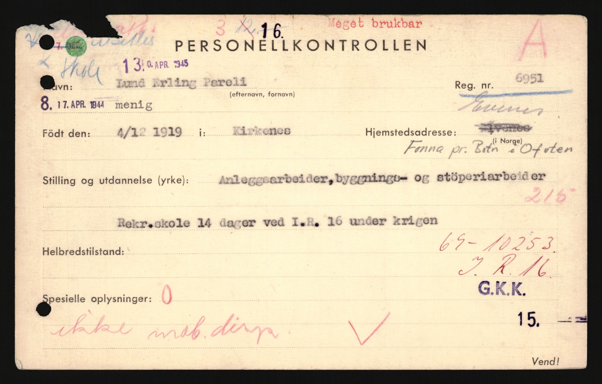 Forsvaret, Troms infanteriregiment nr. 16, AV/RA-RAFA-3146/P/Pa/L0024/0001: Rulleblad / Rulleblad for regimentets menige mannskaper, årsklasse 1940, 1940, p. 108