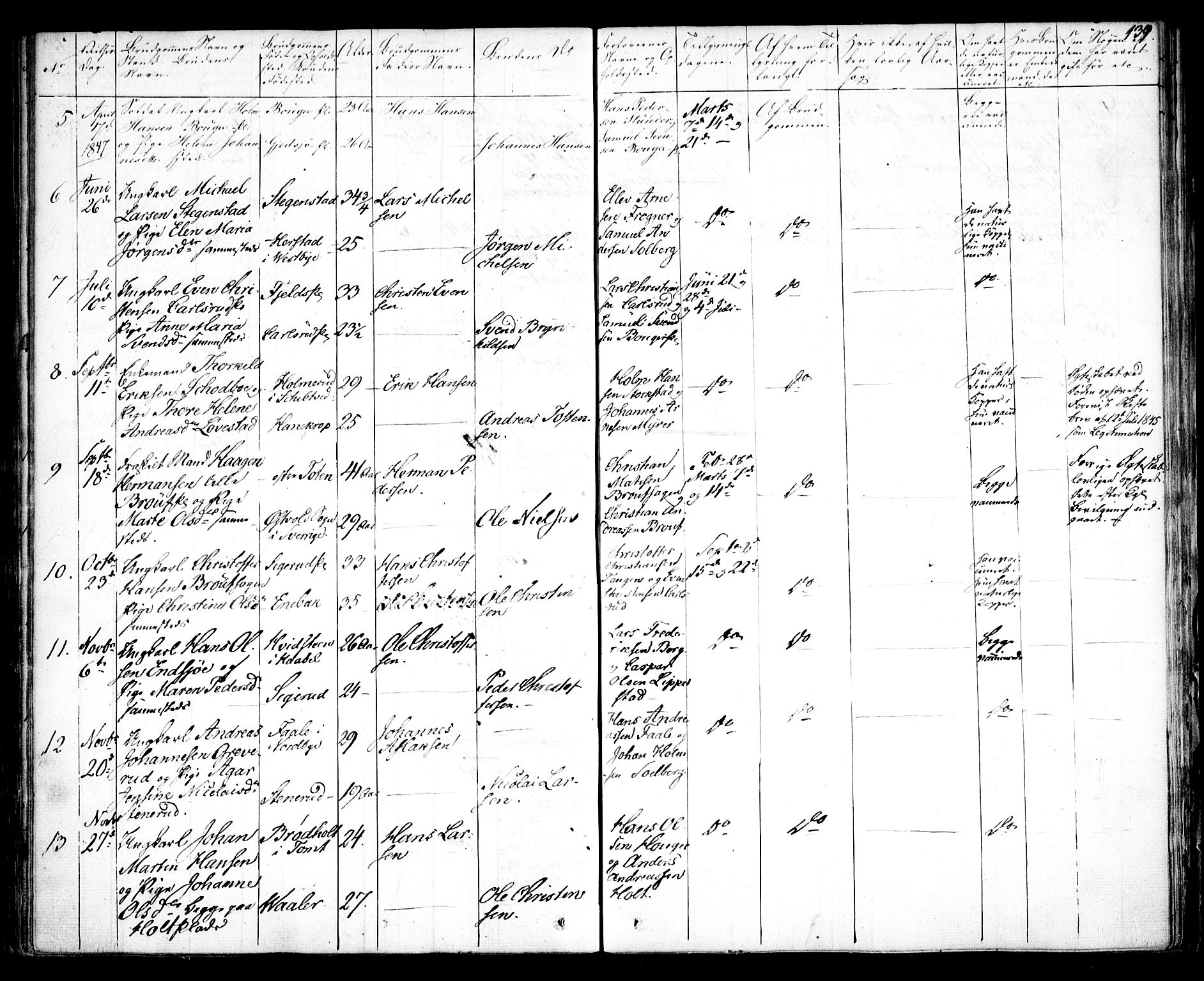 Kråkstad prestekontor Kirkebøker, AV/SAO-A-10125a/F/Fa/L0005: Parish register (official) no. I 5, 1837-1847, p. 139