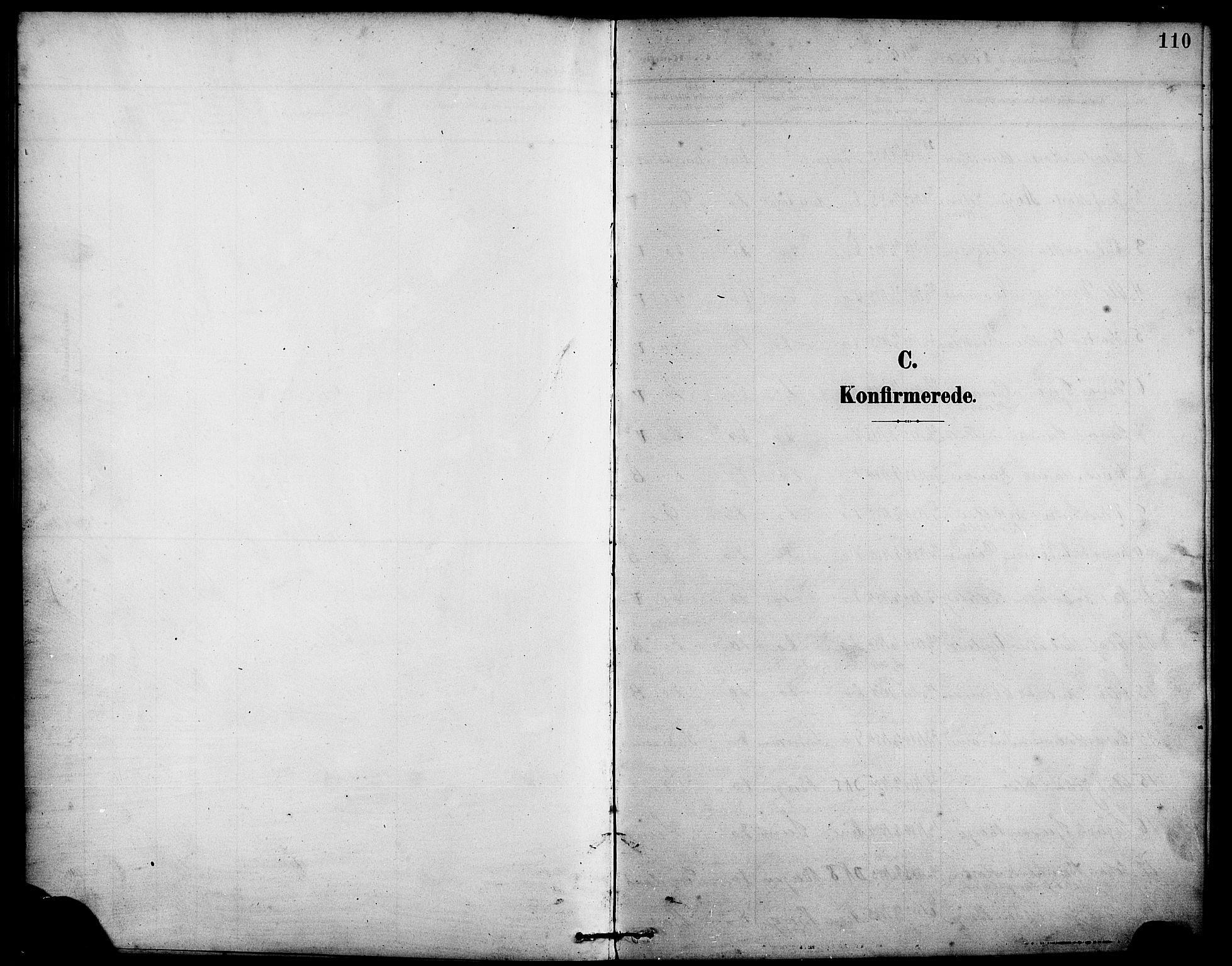 Arna Sokneprestembete, SAB/A-74001/H/Ha/Hab: Parish register (copy) no. A 4, 1898-1910, p. 110