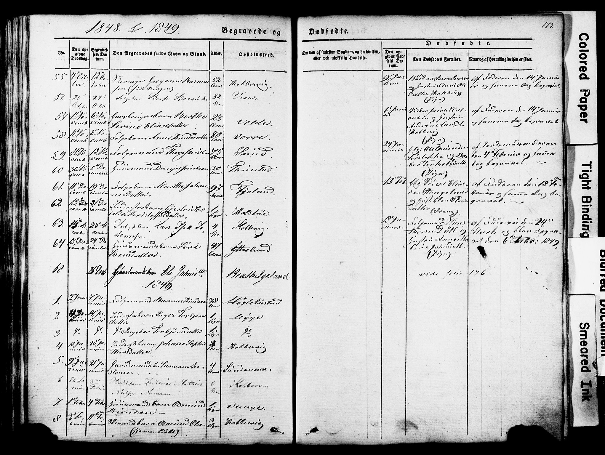 Avaldsnes sokneprestkontor, SAST/A -101851/H/Ha/Haa/L0007: Parish register (official) no. A 7, 1841-1853, p. 173
