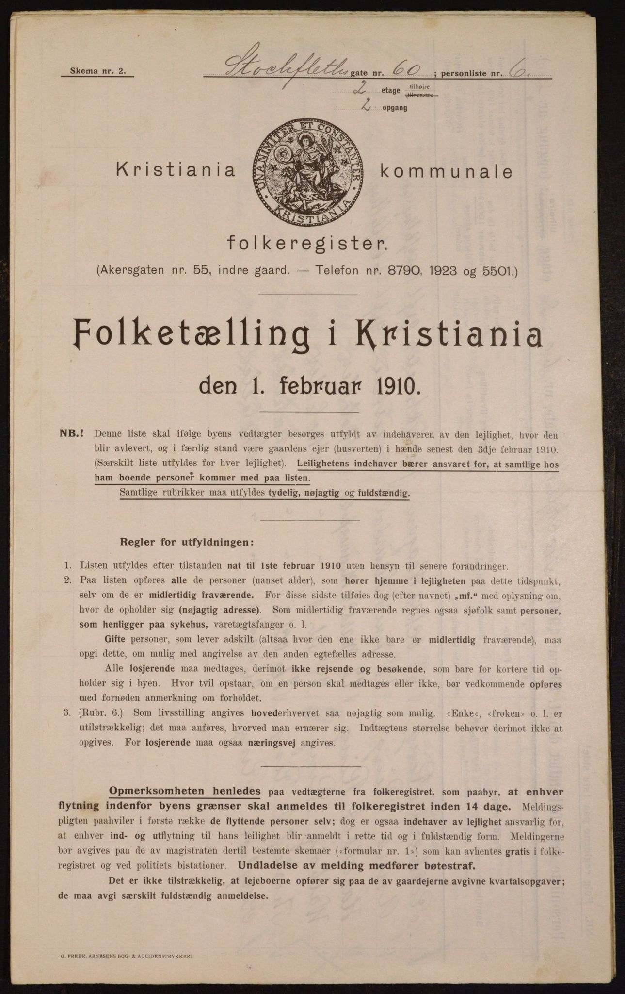 OBA, Municipal Census 1910 for Kristiania, 1910, p. 97209