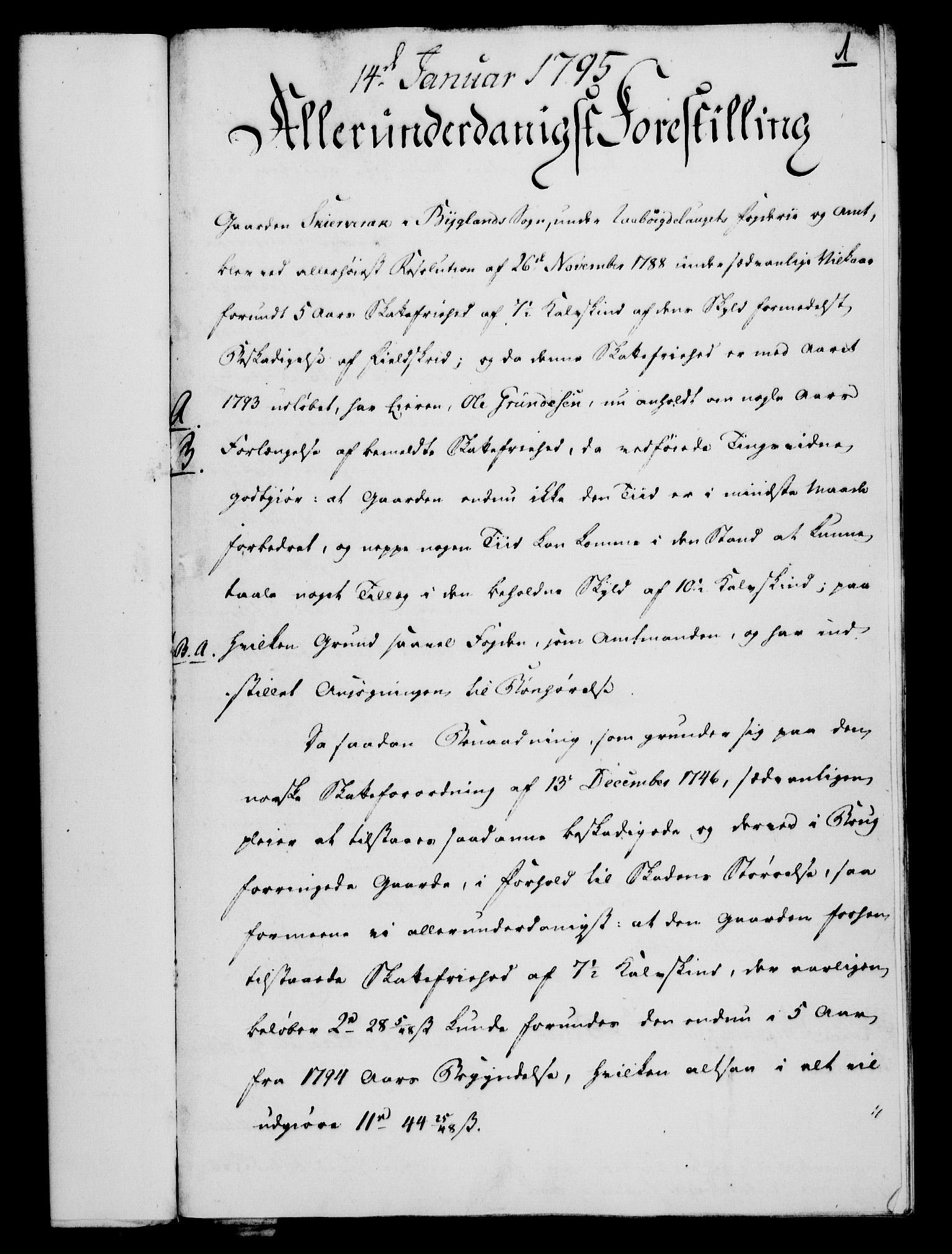 Rentekammeret, Kammerkanselliet, RA/EA-3111/G/Gf/Gfa/L0077: Norsk relasjons- og resolusjonsprotokoll (merket RK 52.77), 1795, p. 27
