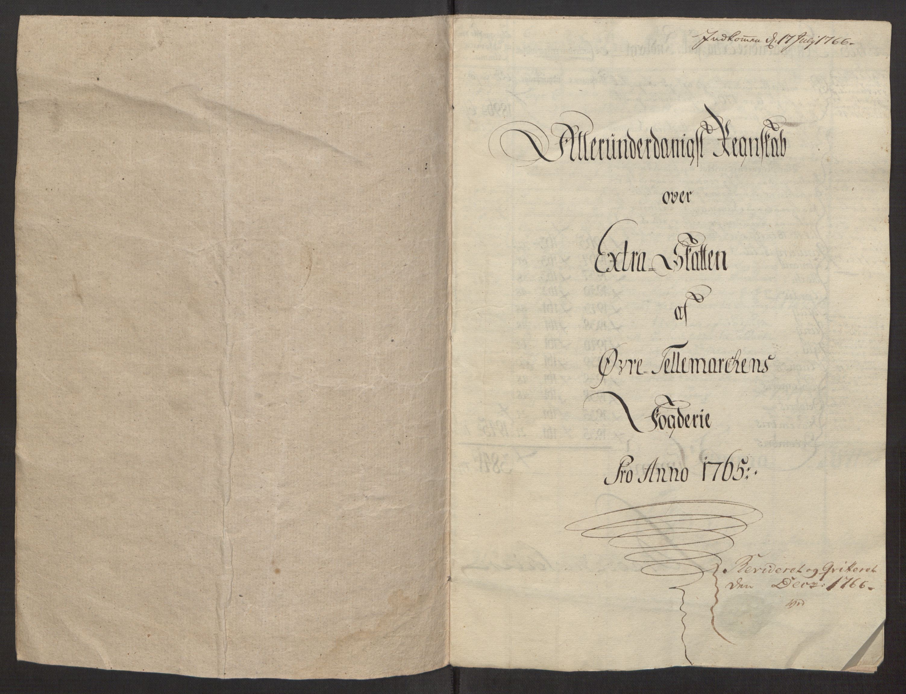 Rentekammeret inntil 1814, Reviderte regnskaper, Fogderegnskap, RA/EA-4092/R38/L2293: Ekstraskatten Øvre Telemark, 1762-1770, p. 57