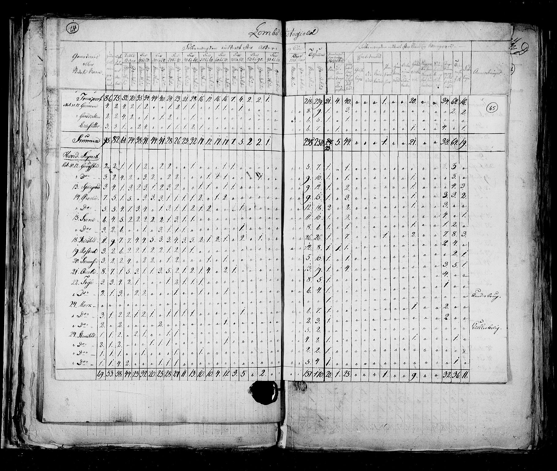 RA, Census 1825, vol. 6: Kristians amt, 1825, p. 65