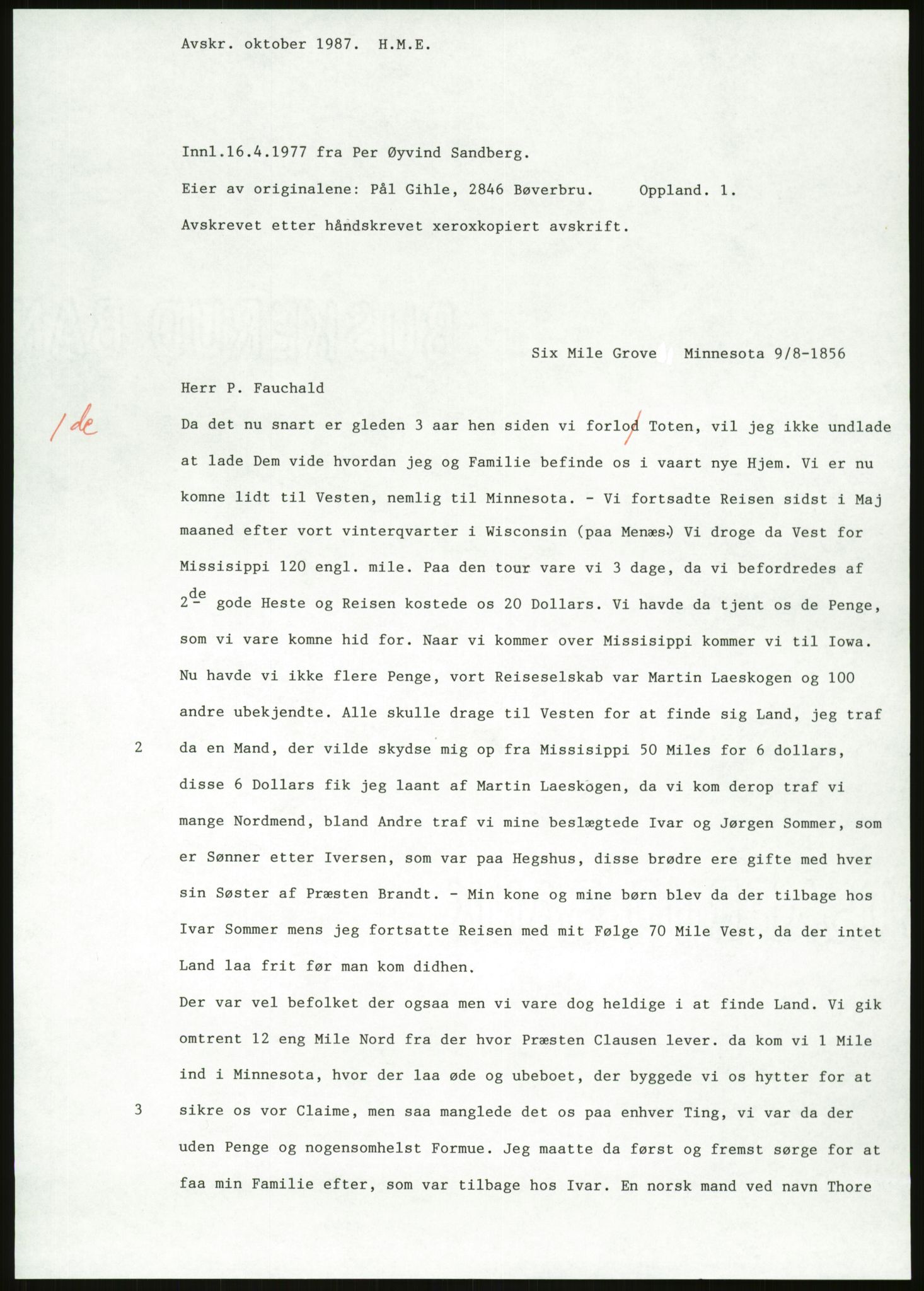 Samlinger til kildeutgivelse, Amerikabrevene, RA/EA-4057/F/L0011: Innlån fra Oppland: Bræin - Knudsen, 1838-1914, p. 409