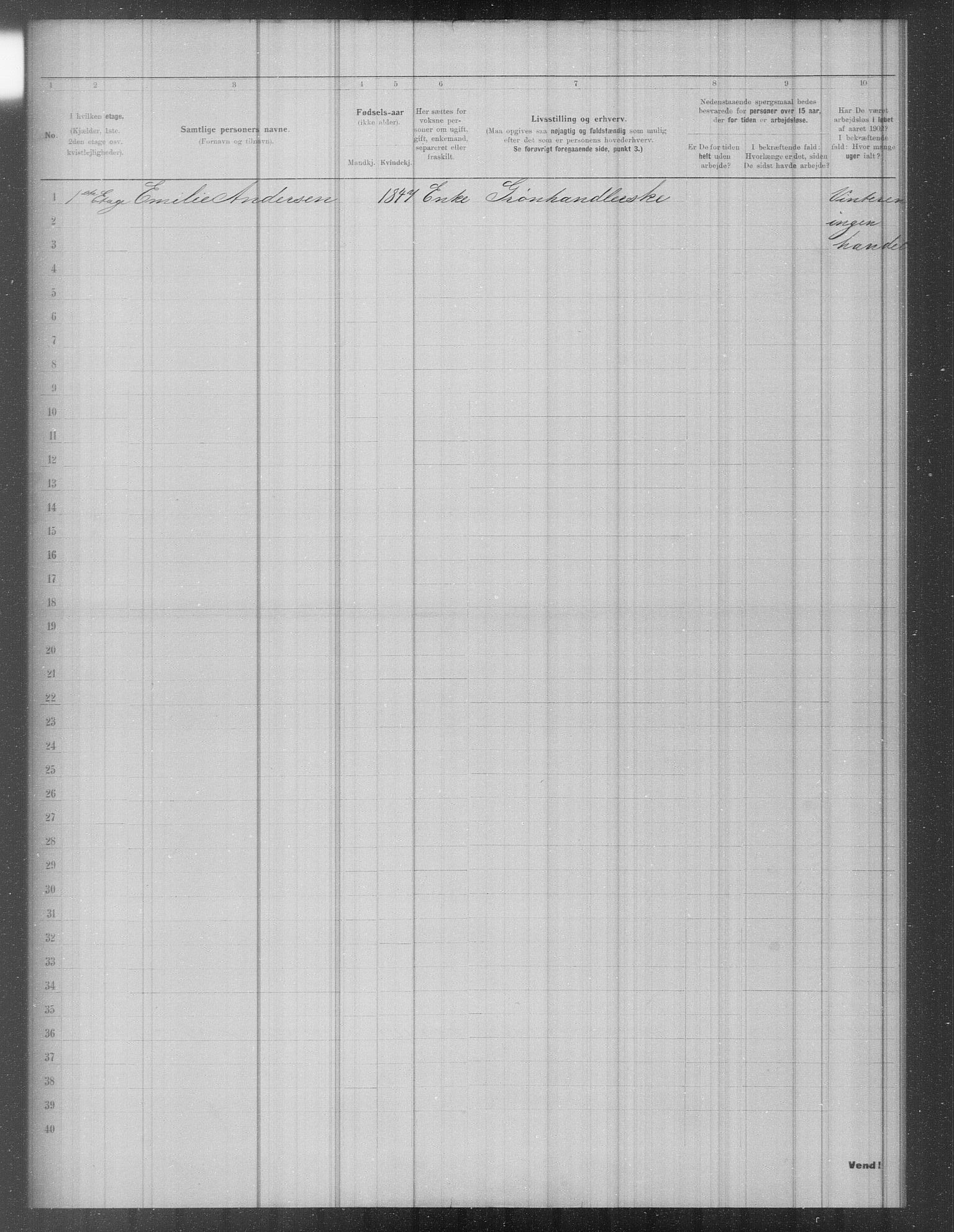 OBA, Municipal Census 1902 for Kristiania, 1902, p. 2216