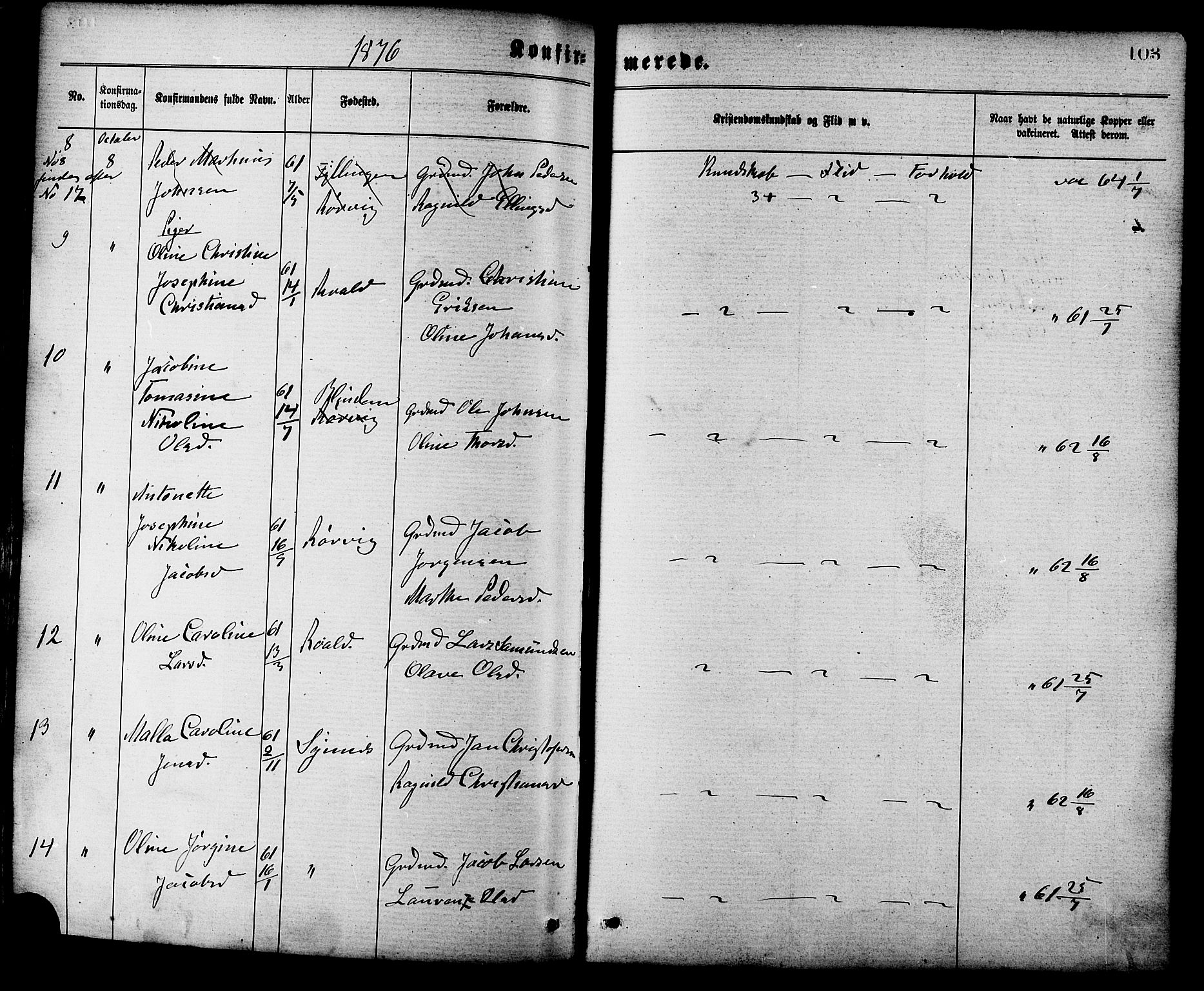 Ministerialprotokoller, klokkerbøker og fødselsregistre - Møre og Romsdal, AV/SAT-A-1454/537/L0519: Parish register (official) no. 537A03, 1876-1889, p. 103