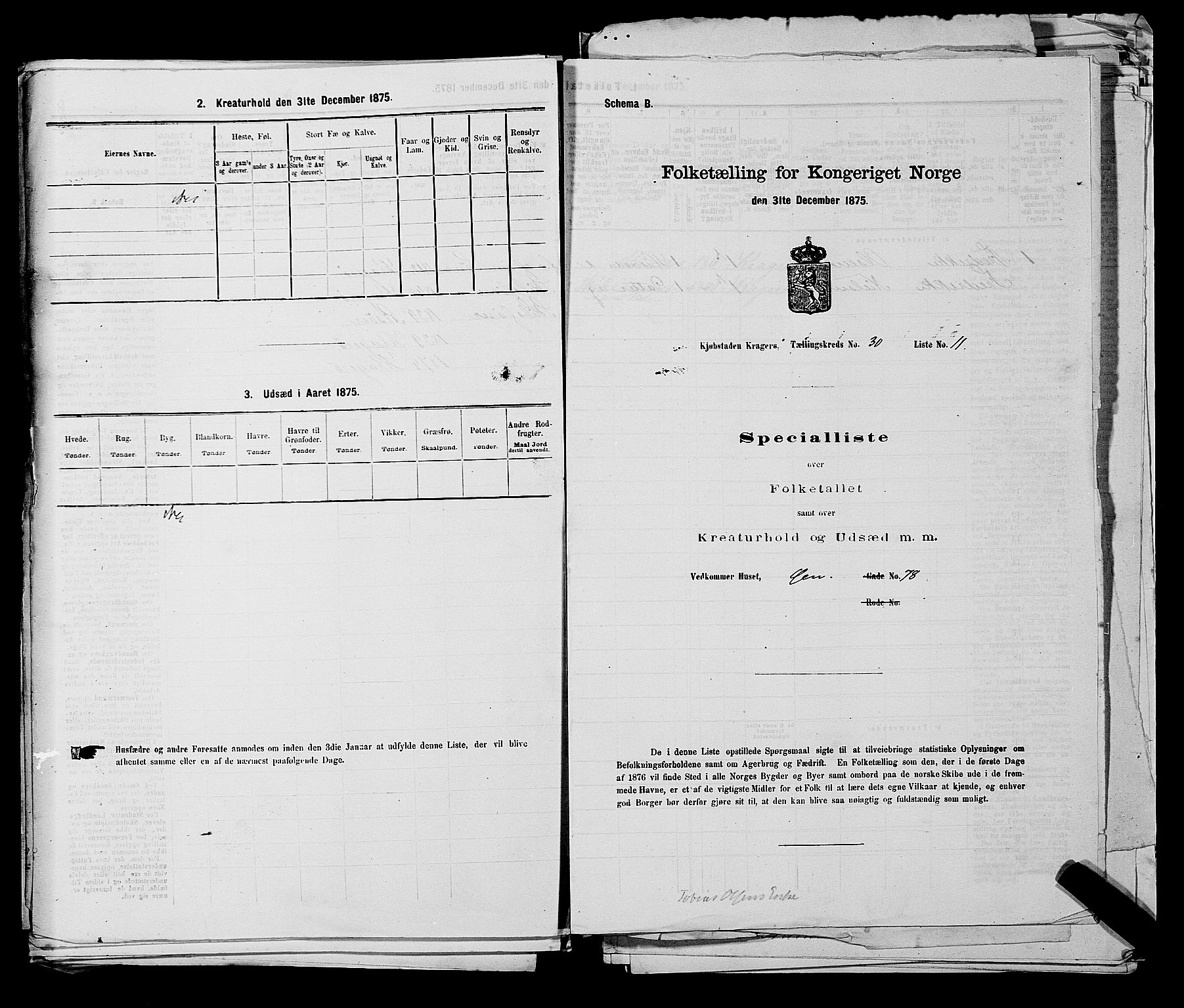 SAKO, 1875 census for 0801P Kragerø, 1875, p. 679