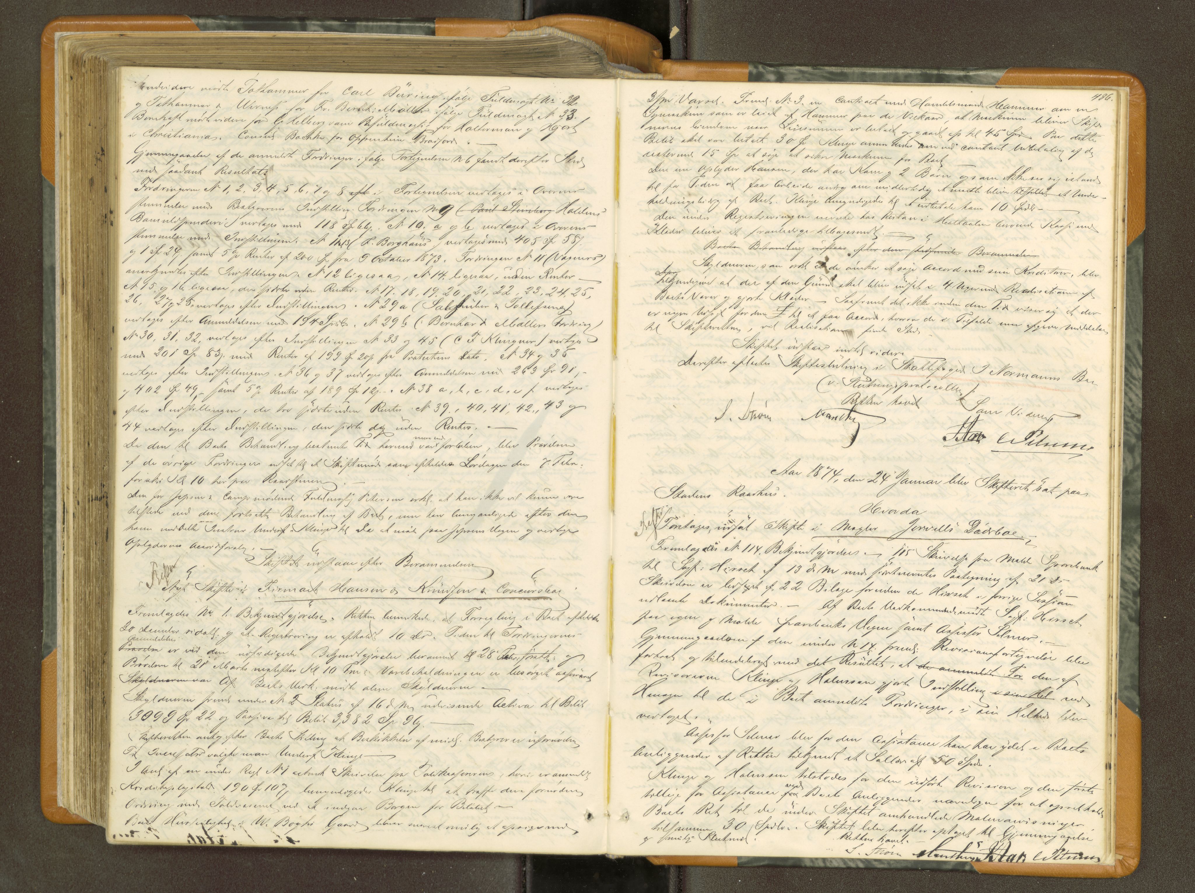 Trondheim byfogd, AV/SAT-A-0003/1/3/3B/L0007: Skiftebehandlingsprotokoll (u/ register) U, 1863-1874, p. 486