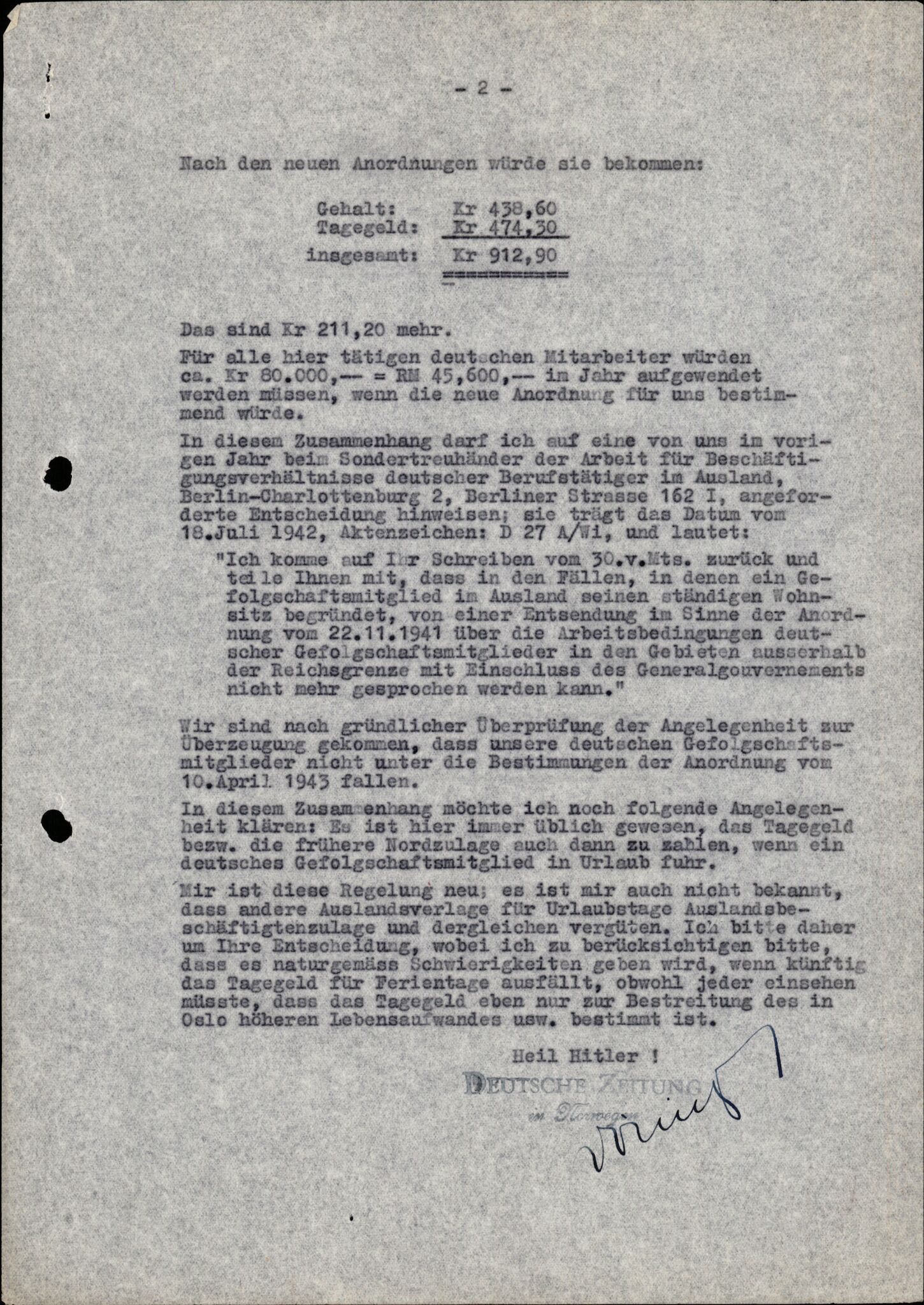 Forsvarets Overkommando. 2 kontor. Arkiv 11.4. Spredte tyske arkivsaker, AV/RA-RAFA-7031/D/Dar/Darb/L0015: Reichskommissariat - NSDAP in Norwegen, 1938-1945, p. 7