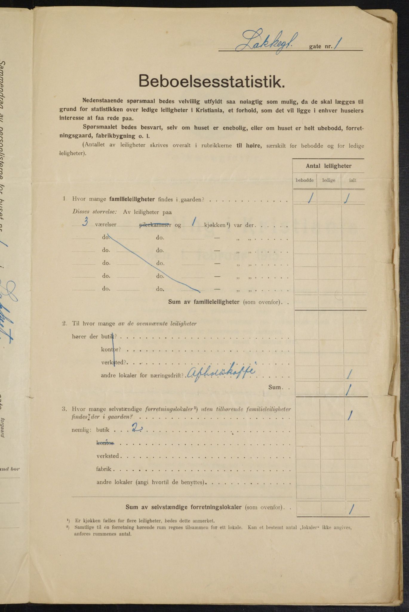 OBA, Municipal Census 1915 for Kristiania, 1915, p. 54788