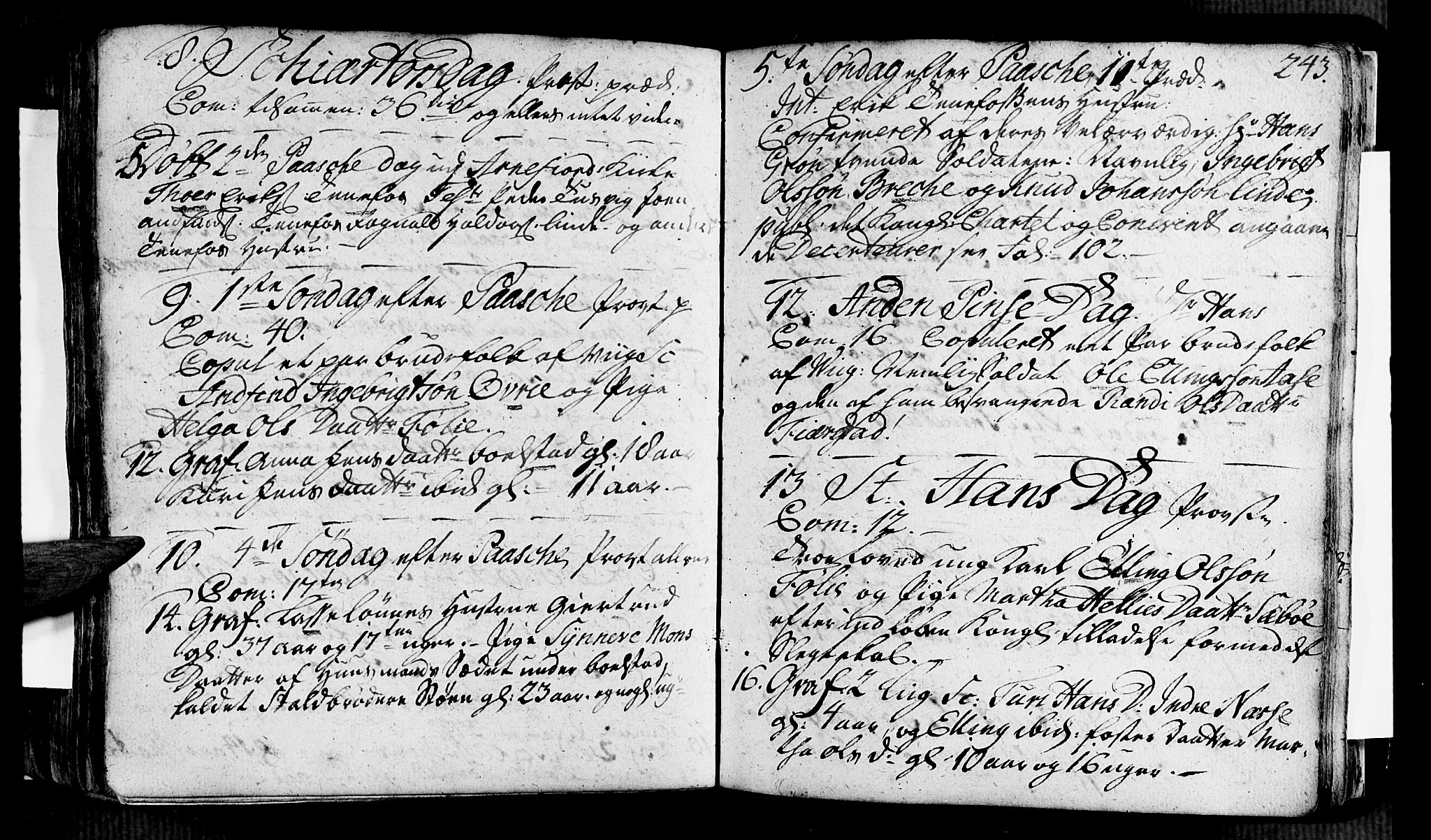 Vik sokneprestembete, SAB/A-81501: Parish register (official) no. A 2 /4, 1740-1754, p. 243