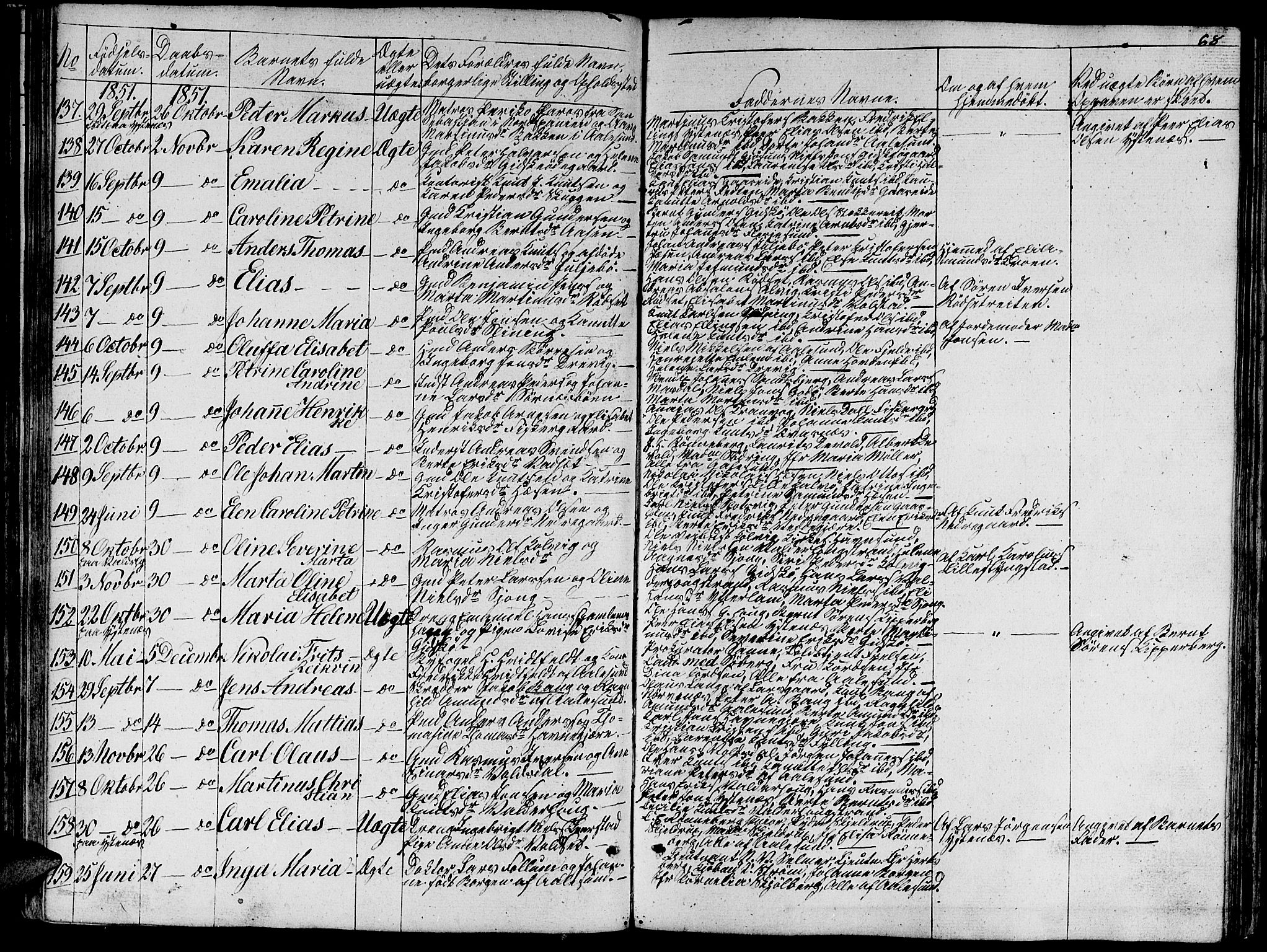 Ministerialprotokoller, klokkerbøker og fødselsregistre - Møre og Romsdal, AV/SAT-A-1454/528/L0426: Parish register (copy) no. 528C07, 1844-1854, p. 68