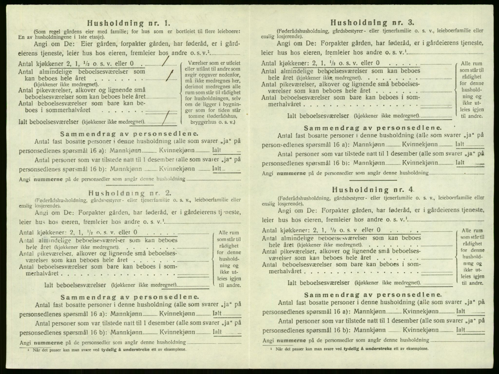 SAKO, 1920 census for Lier, 1920, p. 1439