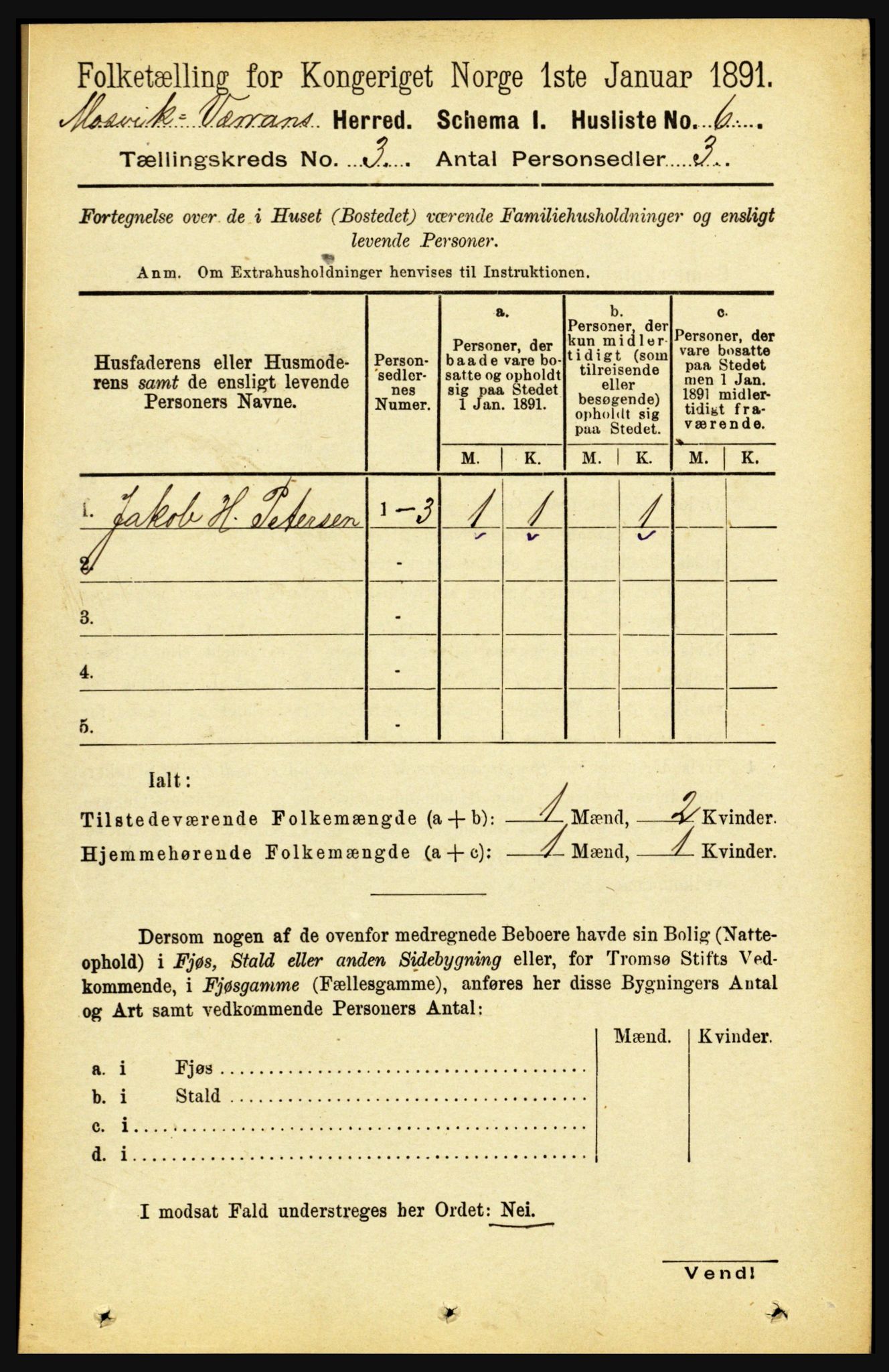 RA, 1891 census for 1723 Mosvik og Verran, 1891, p. 878