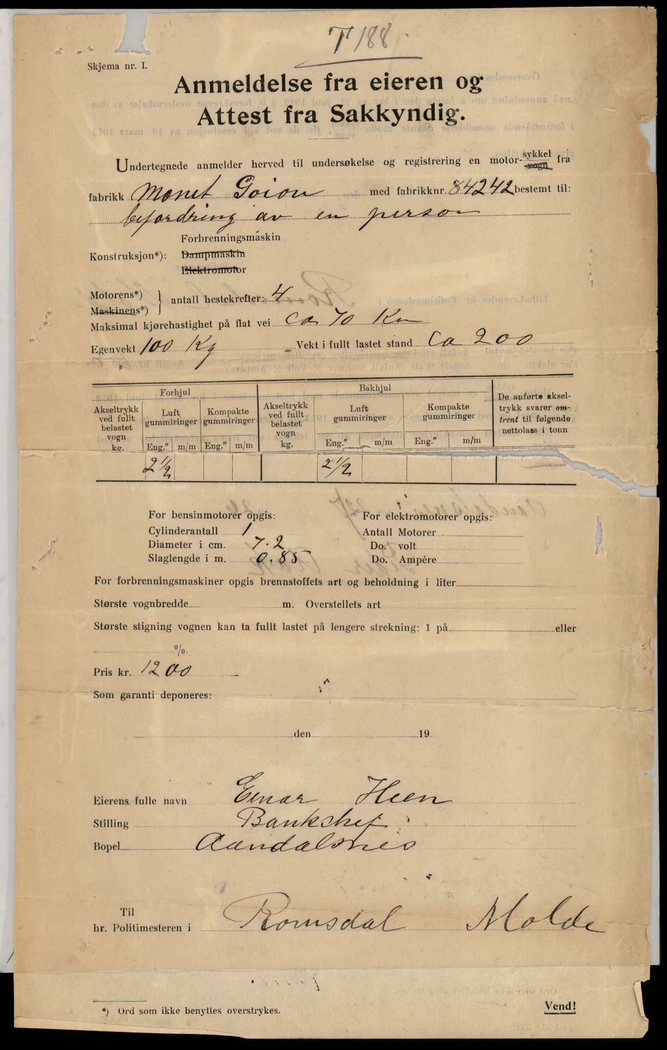 Møre og Romsdal vegkontor - Ålesund trafikkstasjon, AV/SAT-A-4099/F/Fe/L0037: Registreringskort for kjøretøy T 13031 - T 13179, 1927-1998, p. 2455