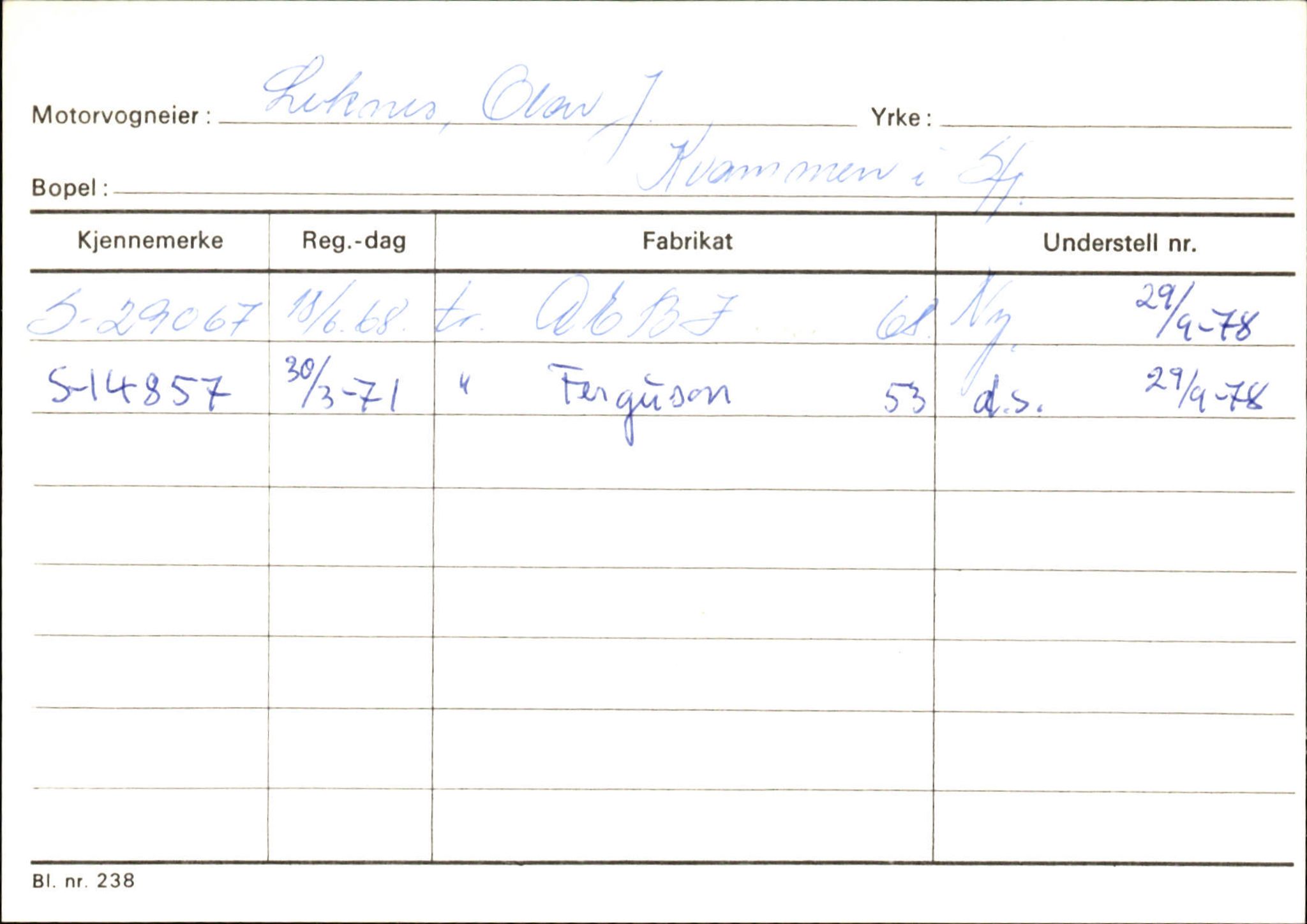 Statens vegvesen, Sogn og Fjordane vegkontor, AV/SAB-A-5301/4/F/L0132: Eigarregister Askvoll A-Å. Balestrand A-Å, 1945-1975, p. 776