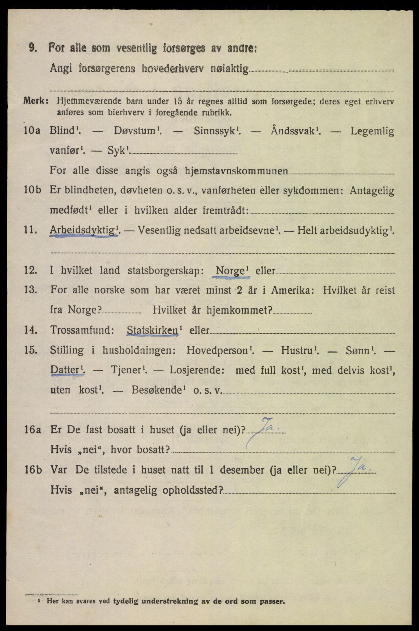 SAK, 1920 census for Spind, 1920, p. 1654