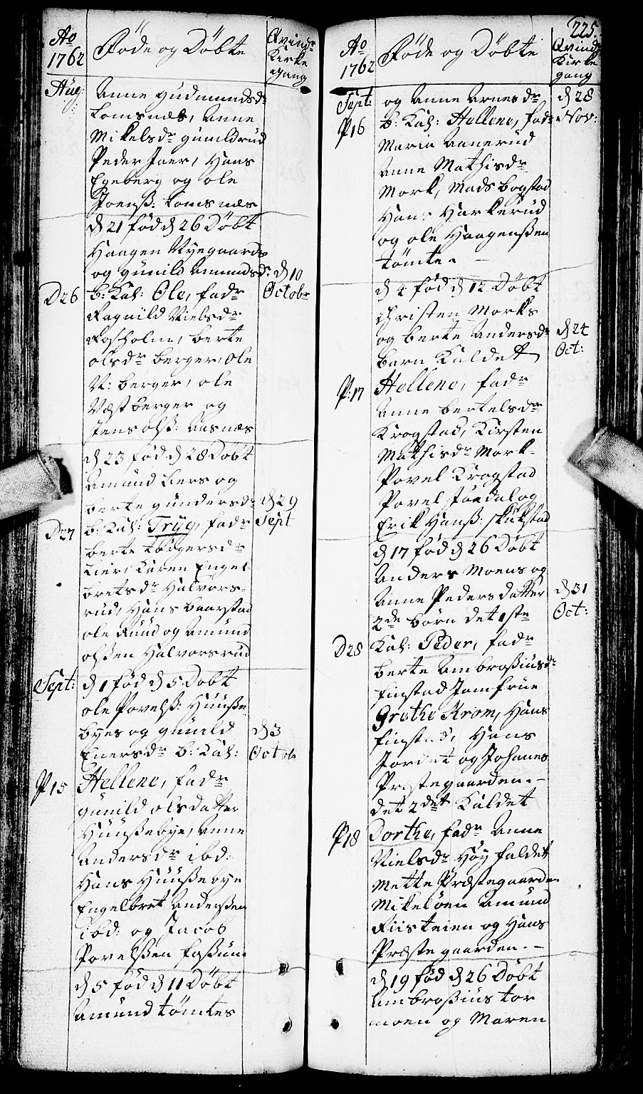 Aurskog prestekontor Kirkebøker, AV/SAO-A-10304a/F/Fa/L0002: Parish register (official) no. I 2, 1735-1766, p. 225