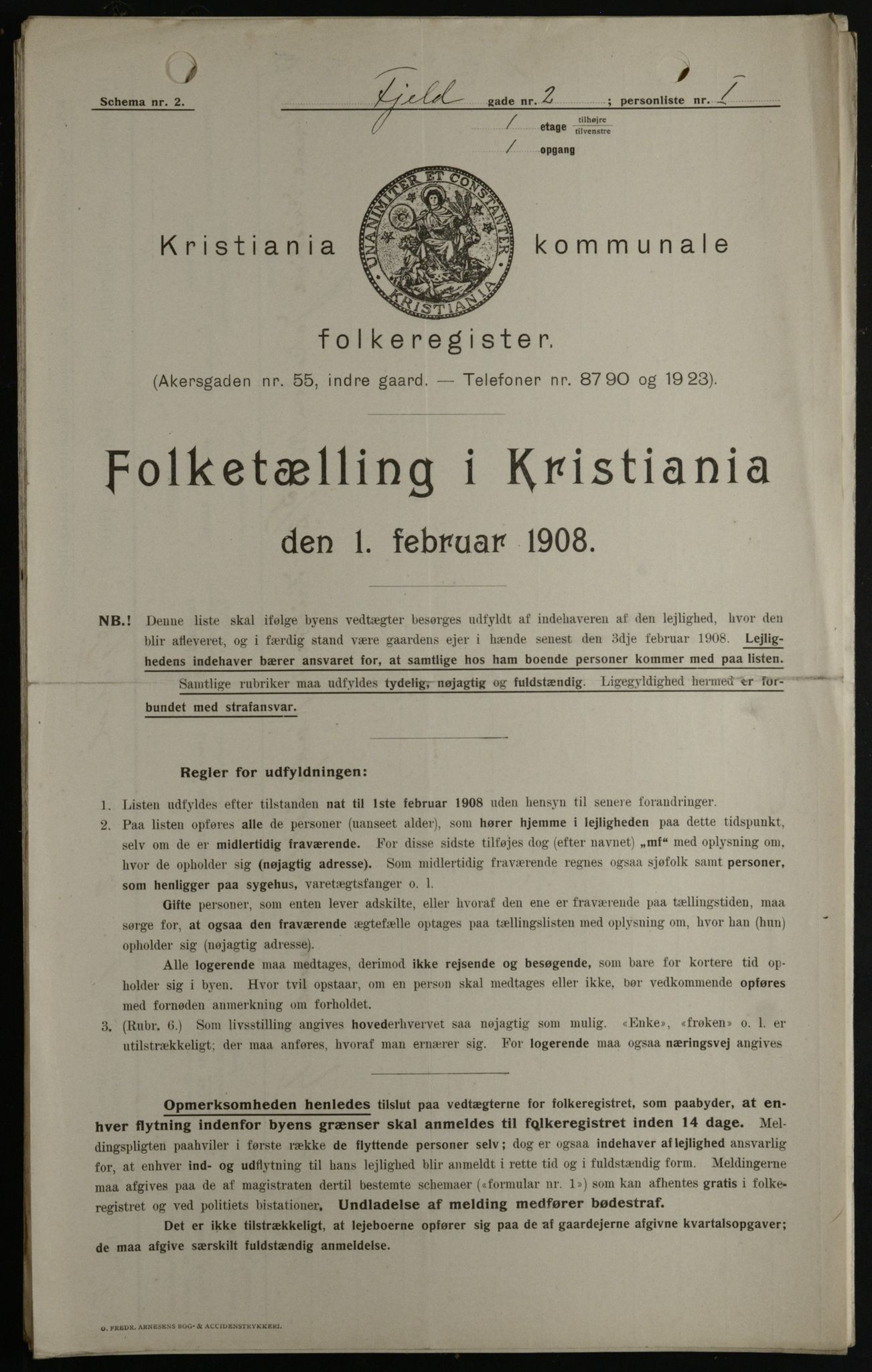 OBA, Municipal Census 1908 for Kristiania, 1908, p. 21960