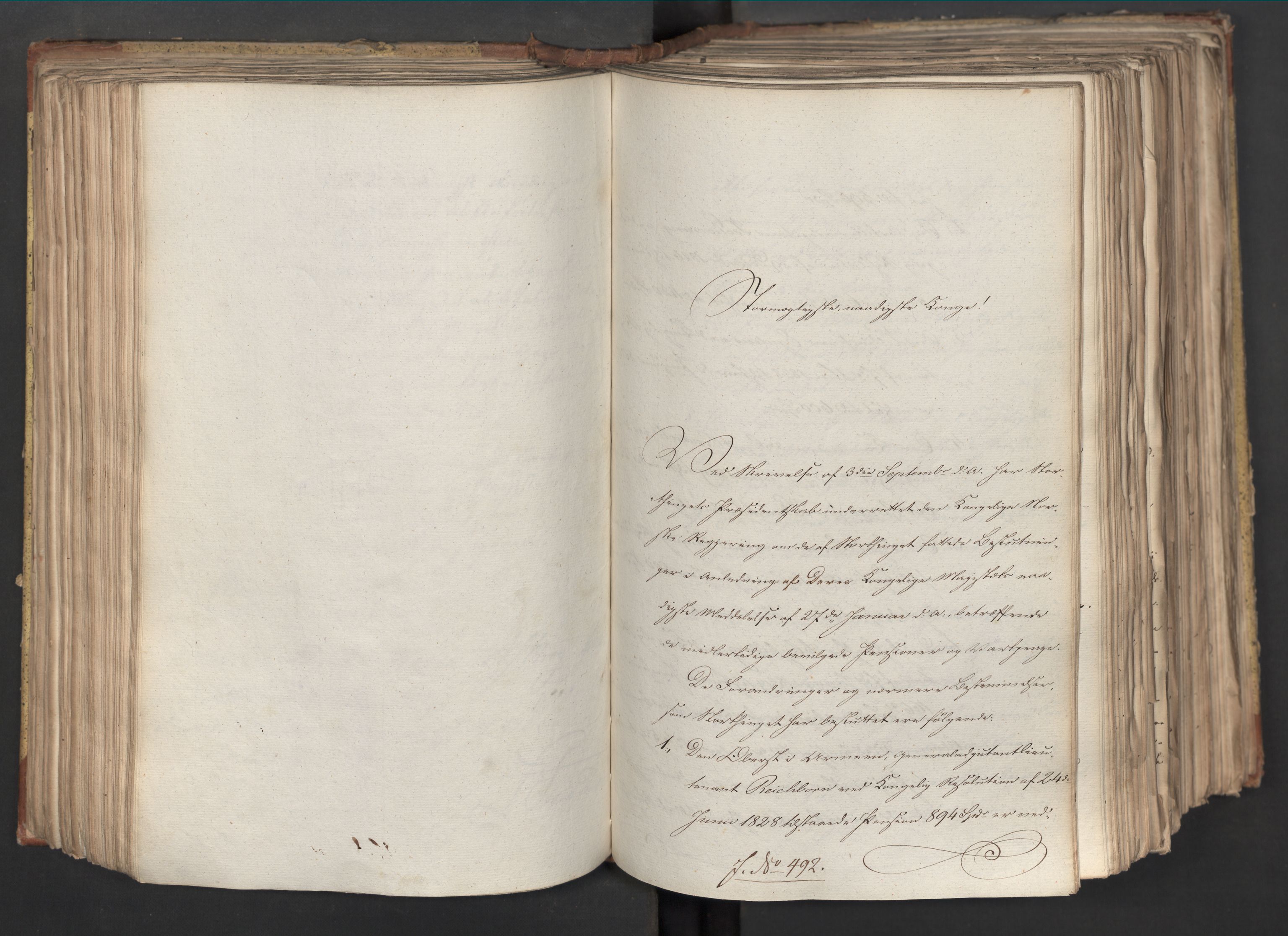 Statsrådsavdelingen i Stockholm, AV/RA-S-1003/D/Da/L0067: Regjeringsinnstillinger nr. 450-659, 1830, p. 220