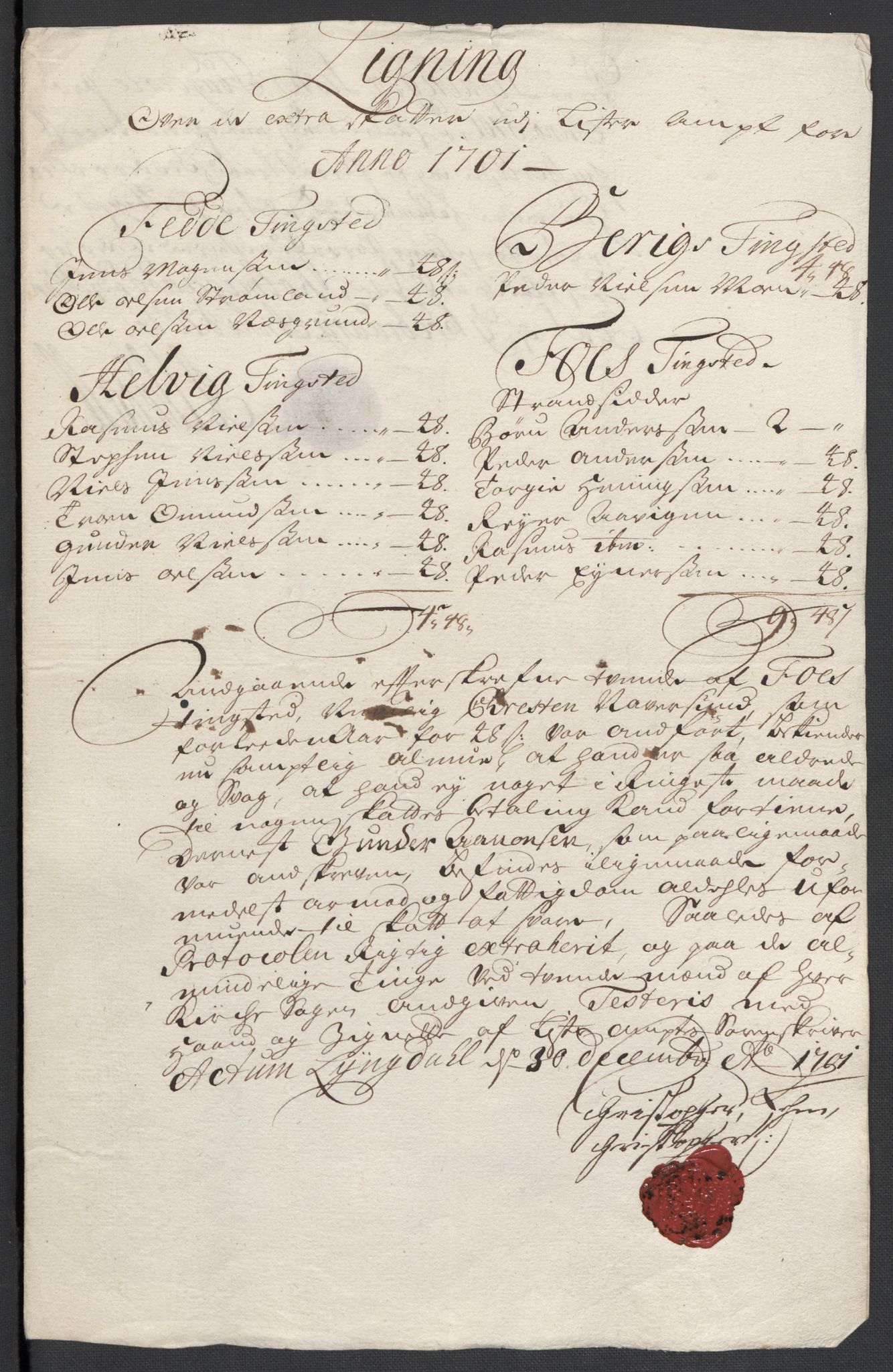 Rentekammeret inntil 1814, Reviderte regnskaper, Fogderegnskap, RA/EA-4092/R43/L2549: Fogderegnskap Lista og Mandal, 1701-1702, p. 62