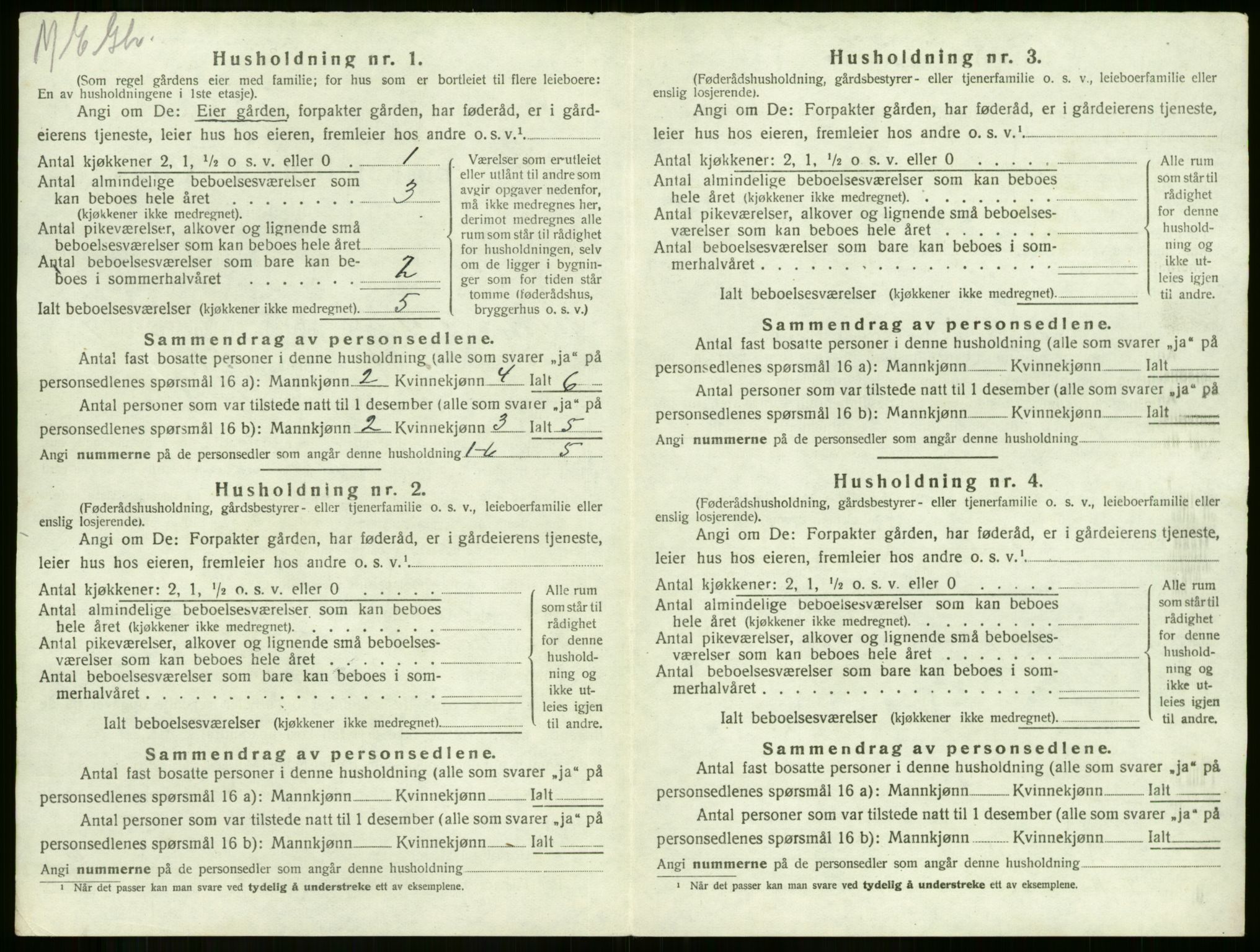 SAKO, 1920 census for Botne, 1920, p. 856