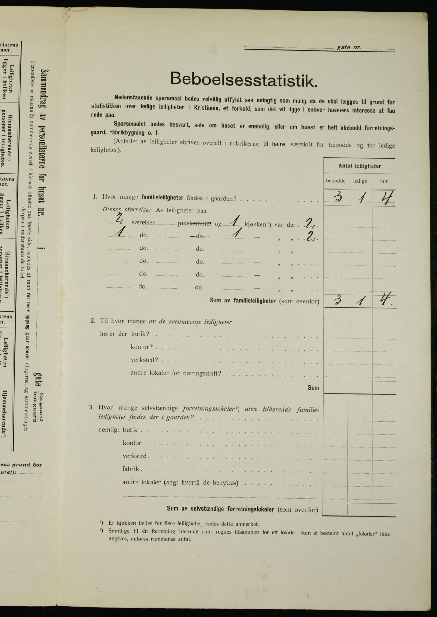 OBA, Municipal Census 1912 for Kristiania, 1912, p. 20845