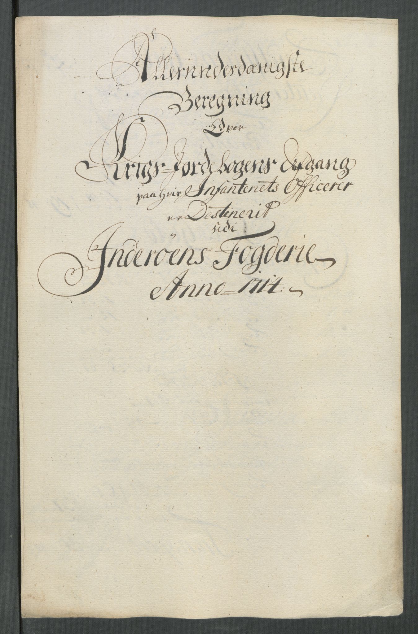 Rentekammeret inntil 1814, Reviderte regnskaper, Fogderegnskap, RA/EA-4092/R63/L4322: Fogderegnskap Inderøy, 1714, p. 305