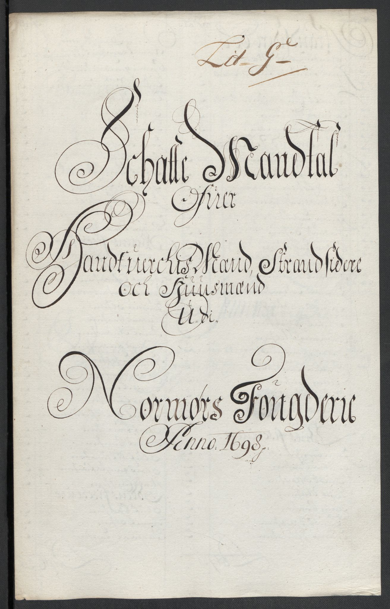 Rentekammeret inntil 1814, Reviderte regnskaper, Fogderegnskap, RA/EA-4092/R56/L3737: Fogderegnskap Nordmøre, 1697-1698, p. 273