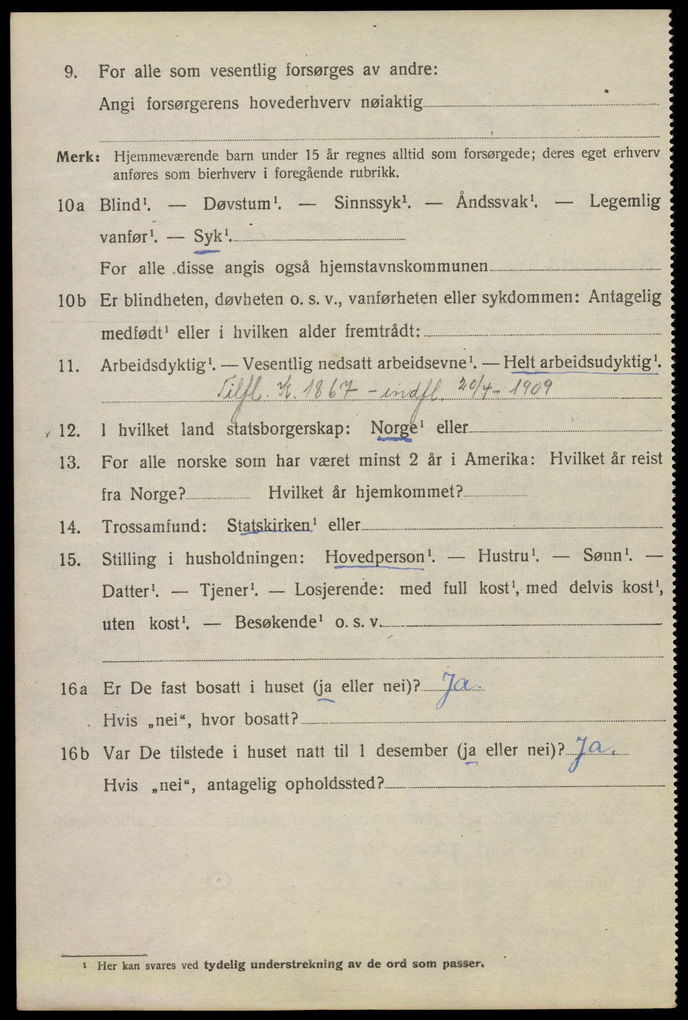 SAO, 1920 census for Kristiania, 1920, p. 261300