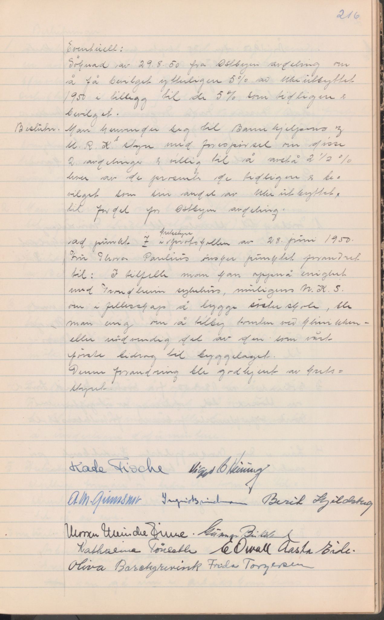 Trondheim Røde Kors, TRKO/PA-1204/A/Aa/L0003: Møtebok, 1942-1952, p. 219